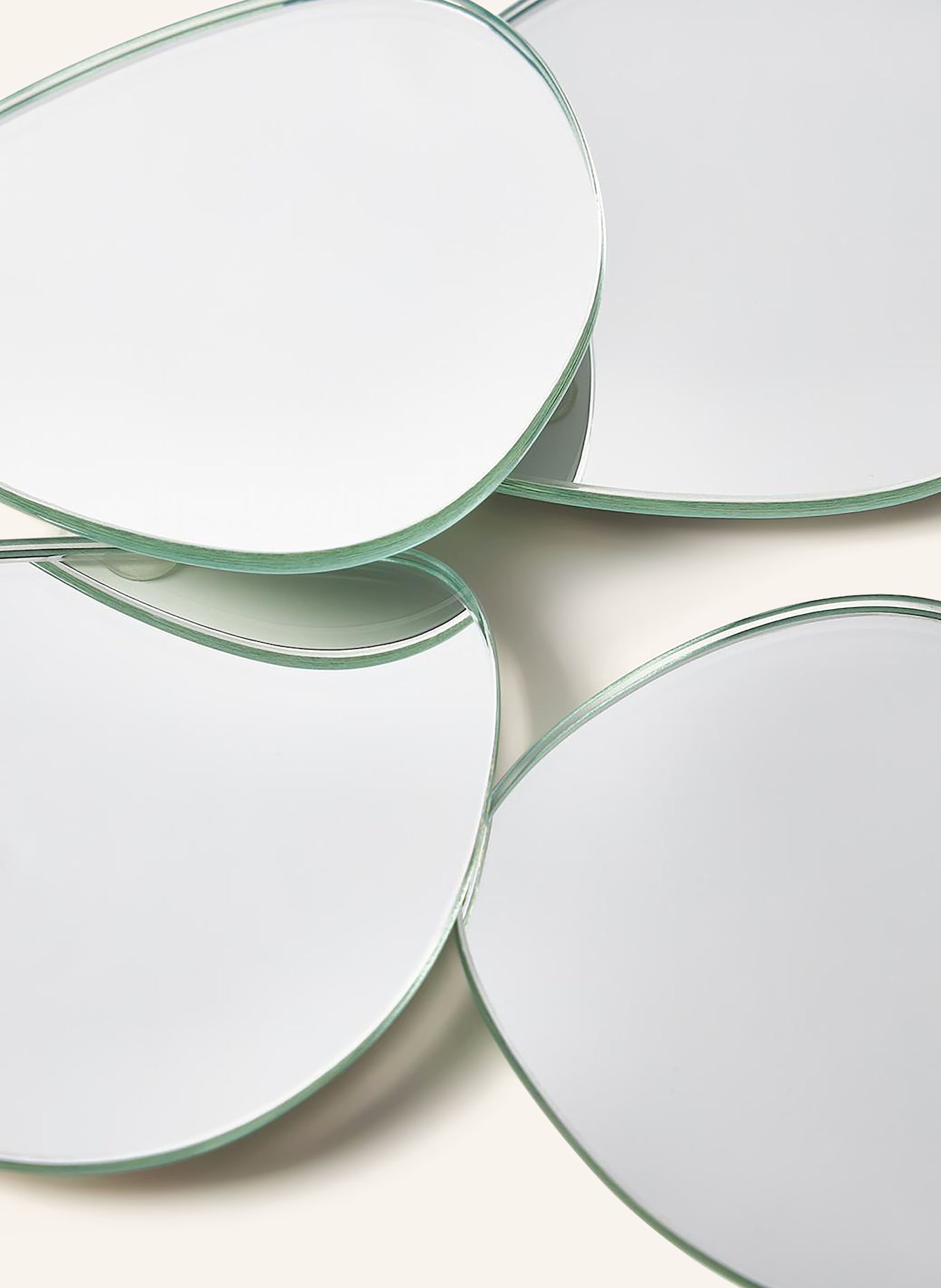 Westwing Collection Set of 4 coasters LIO: SILVER