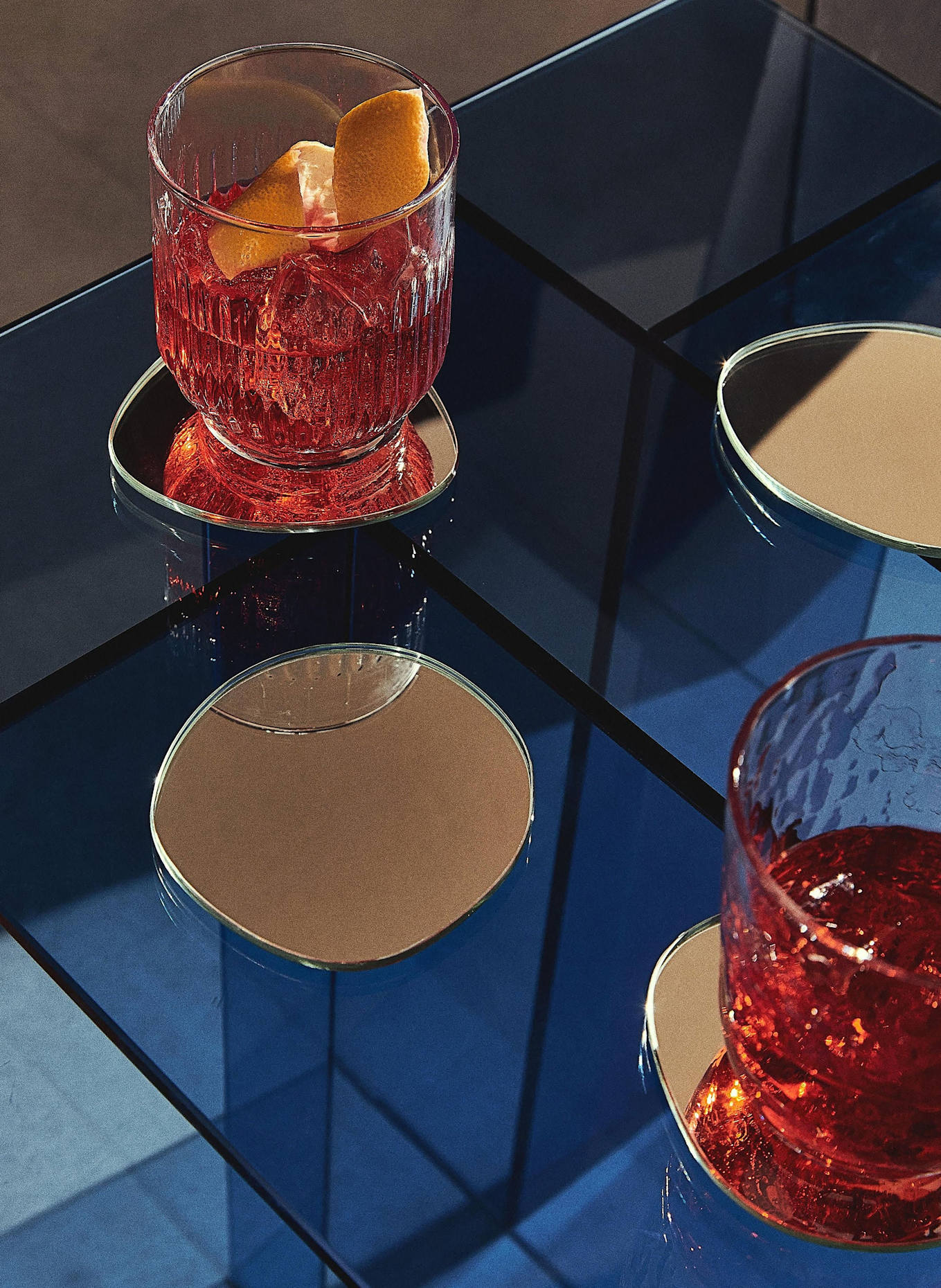 Westwing Collection Set of 4 coasters LIO: SILVER