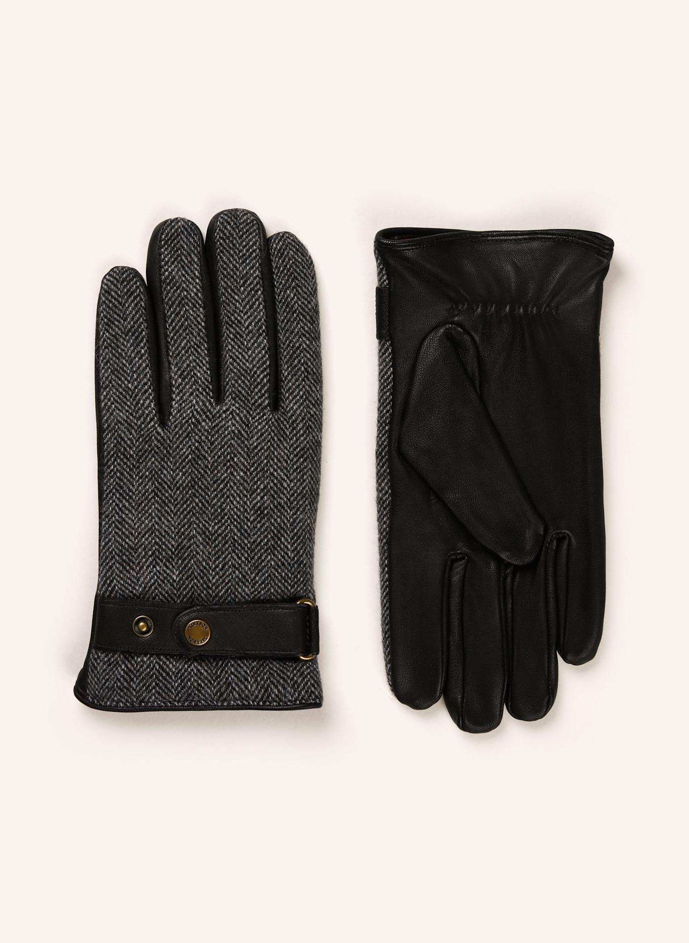 STETSON Gloves, Color: BLACK/ BROWN (Image 1)