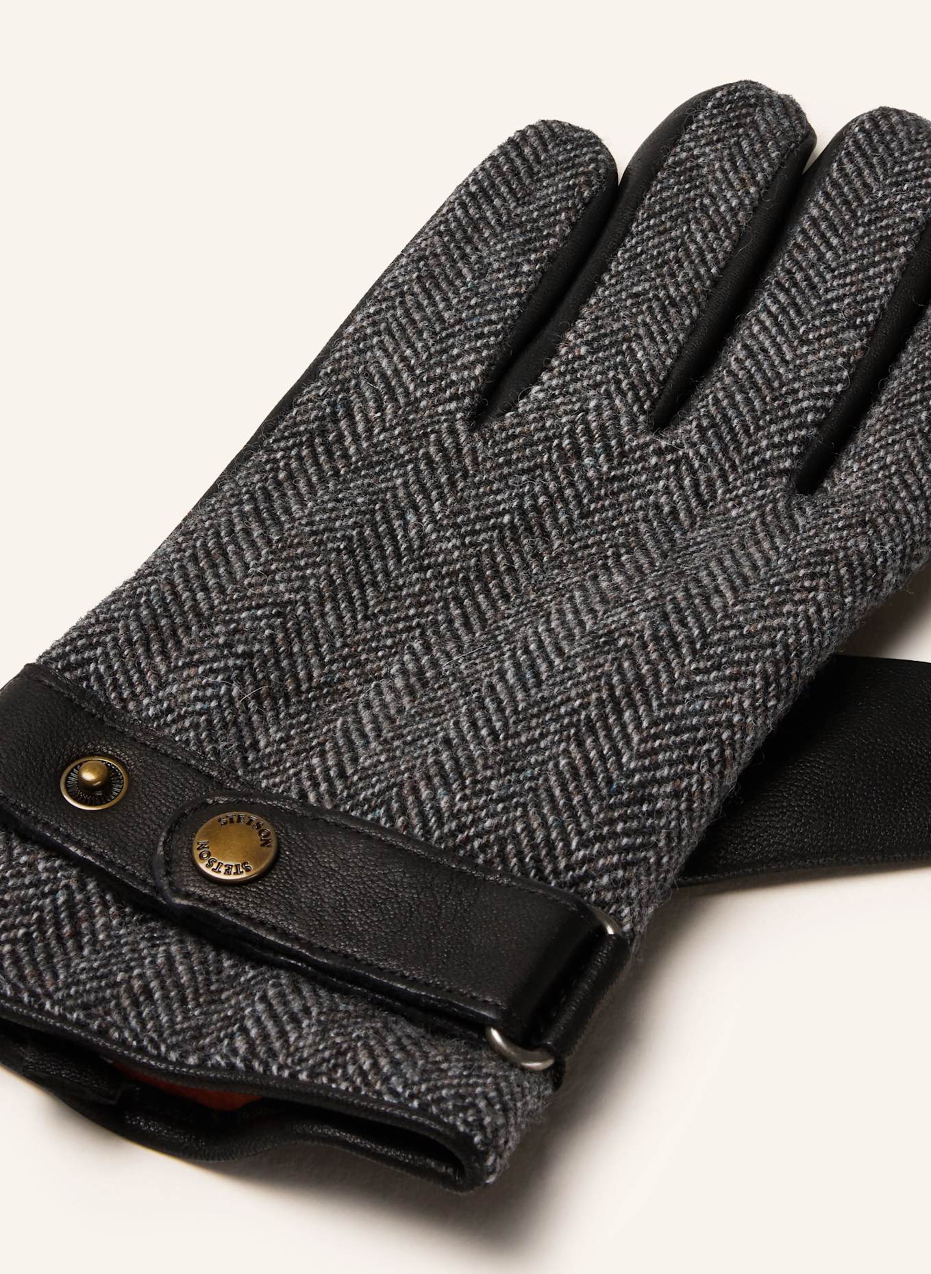 STETSON Gloves, Color: BLACK/ BROWN (Image 2)