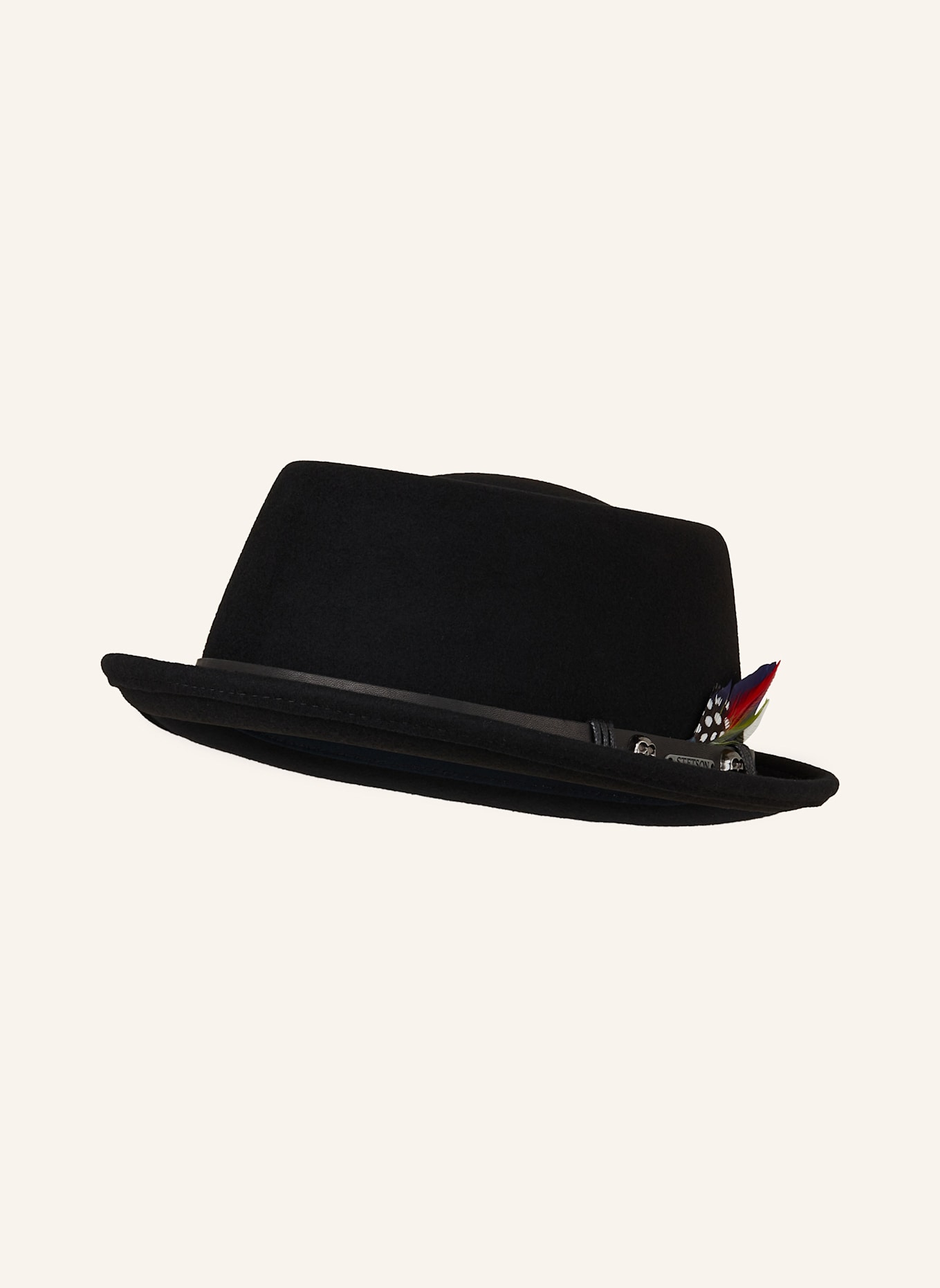 STETSON Hat PORK PIE in black