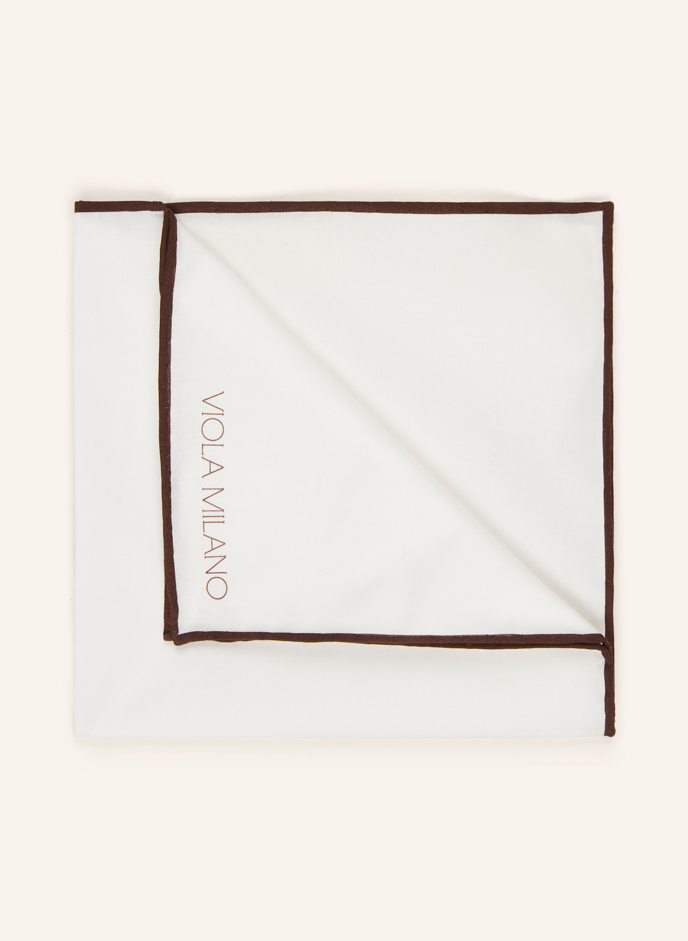 VIOLA MILANO Pochet: MARRON FONCÉ / WIT