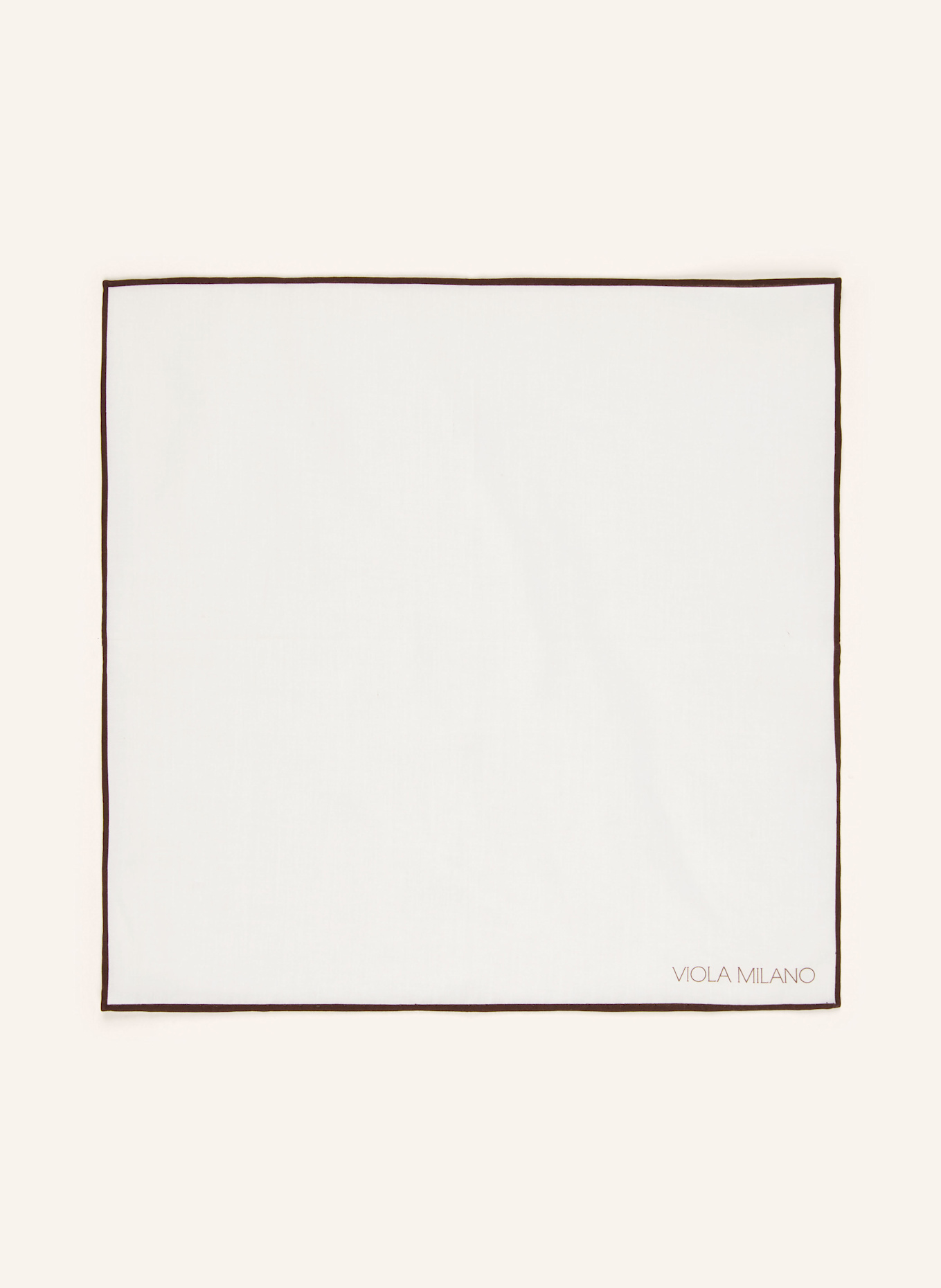 VIOLA MILANO Pochet: MARRON FONCÉ / WIT