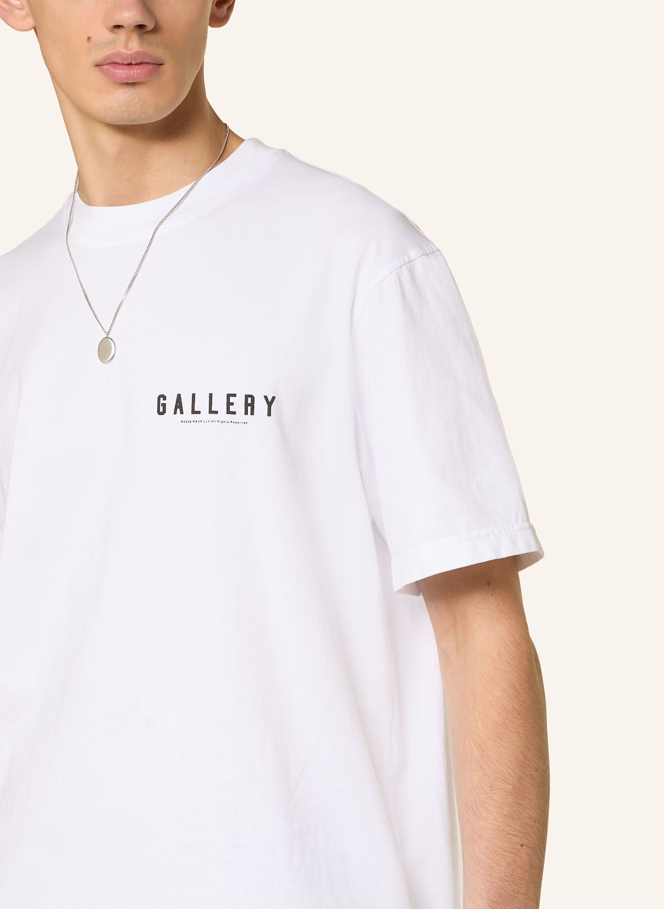 RSVP GALLERY T-shirt, Color: WHITE/ BLACK (Image 4)
