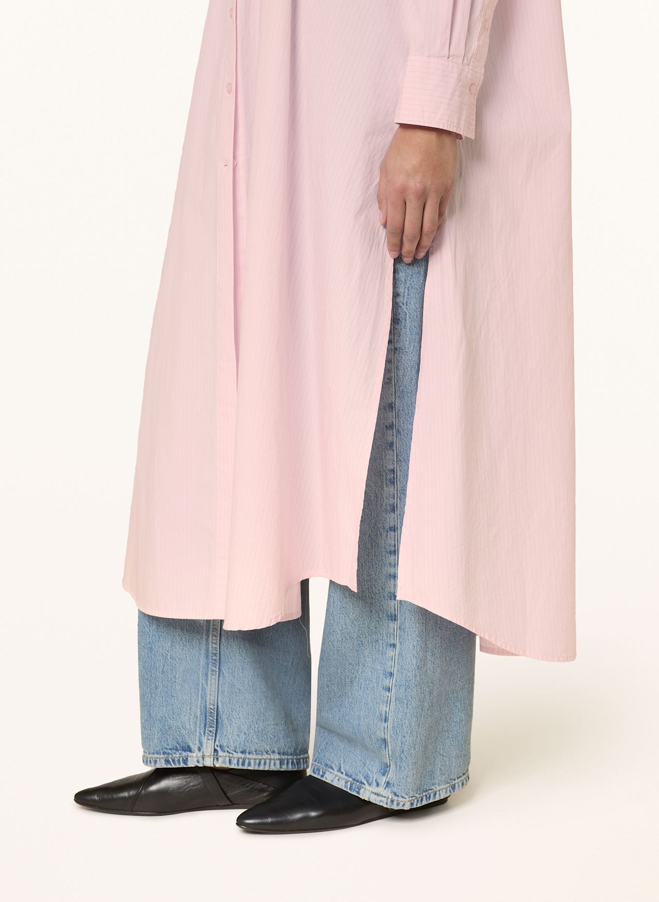 Herskind Hemdblusenkleid LARISSA: HELLROSA / GRAU