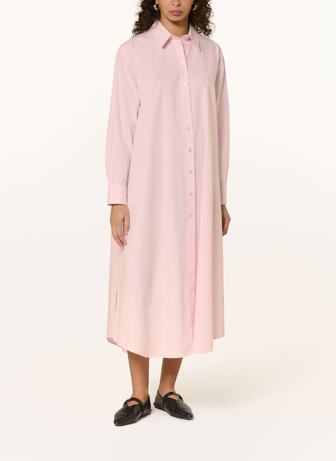 Herskind Hemdblusenkleid LARISSA: HELLROSA / GRAU