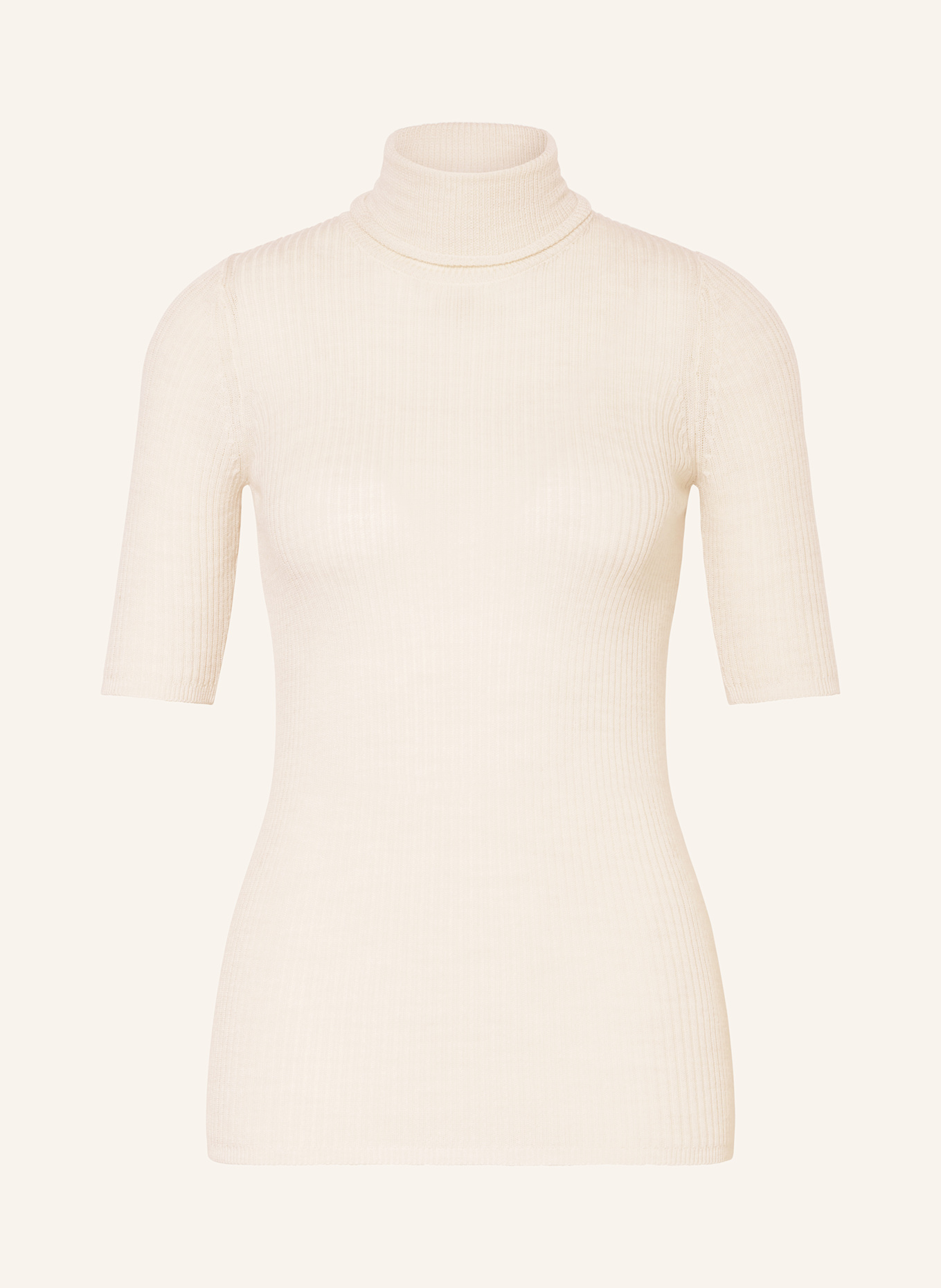 Herskind Golf EVANGALISTA z wełny merino, z rękawami 3/4: ECRU