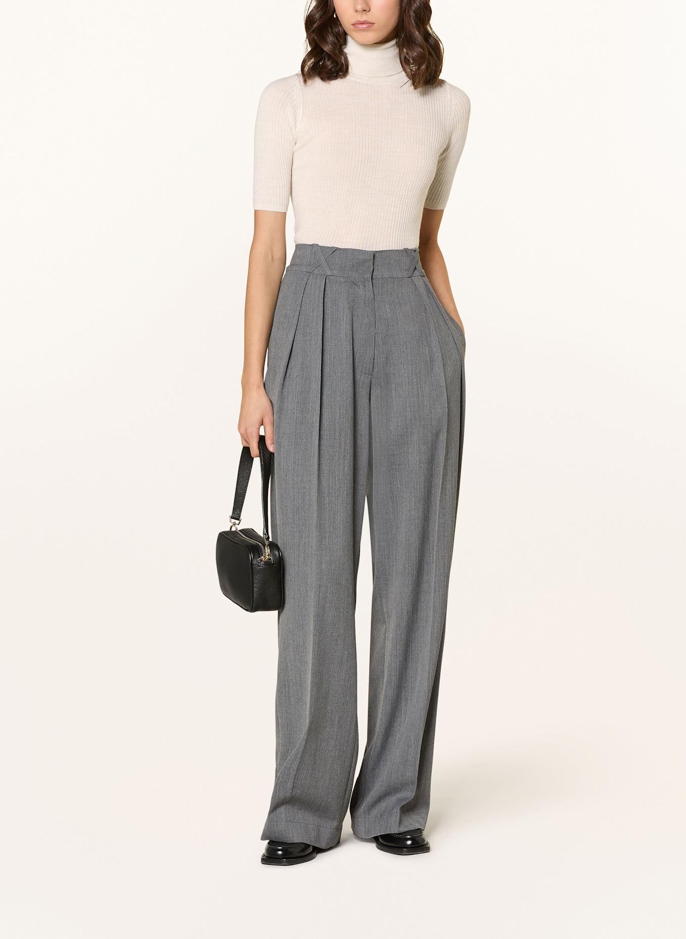 Herskind Golf EVANGALISTA z wełny merino, z rękawami 3/4: ECRU