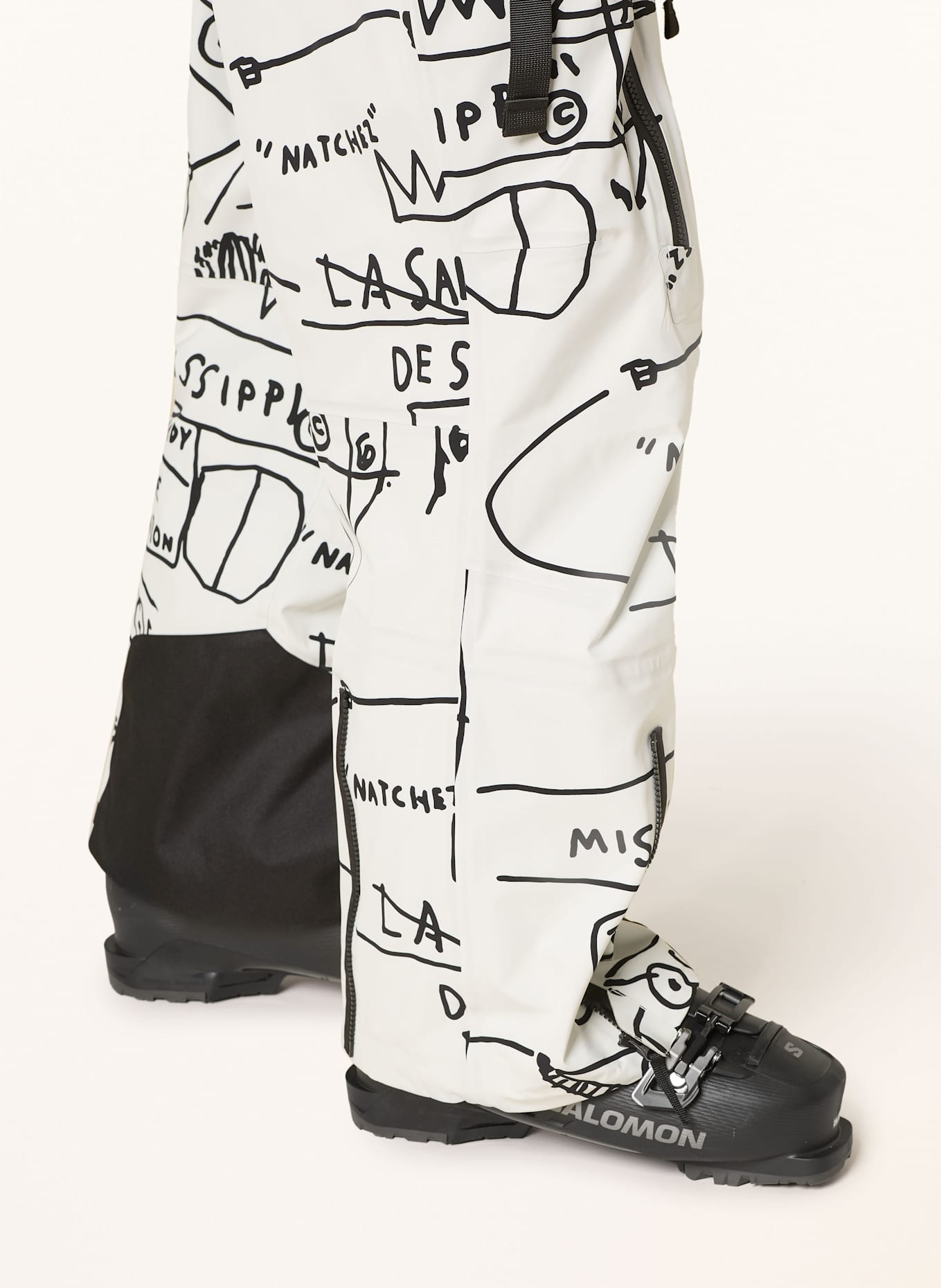 elho BOOM ski pants in white/ black