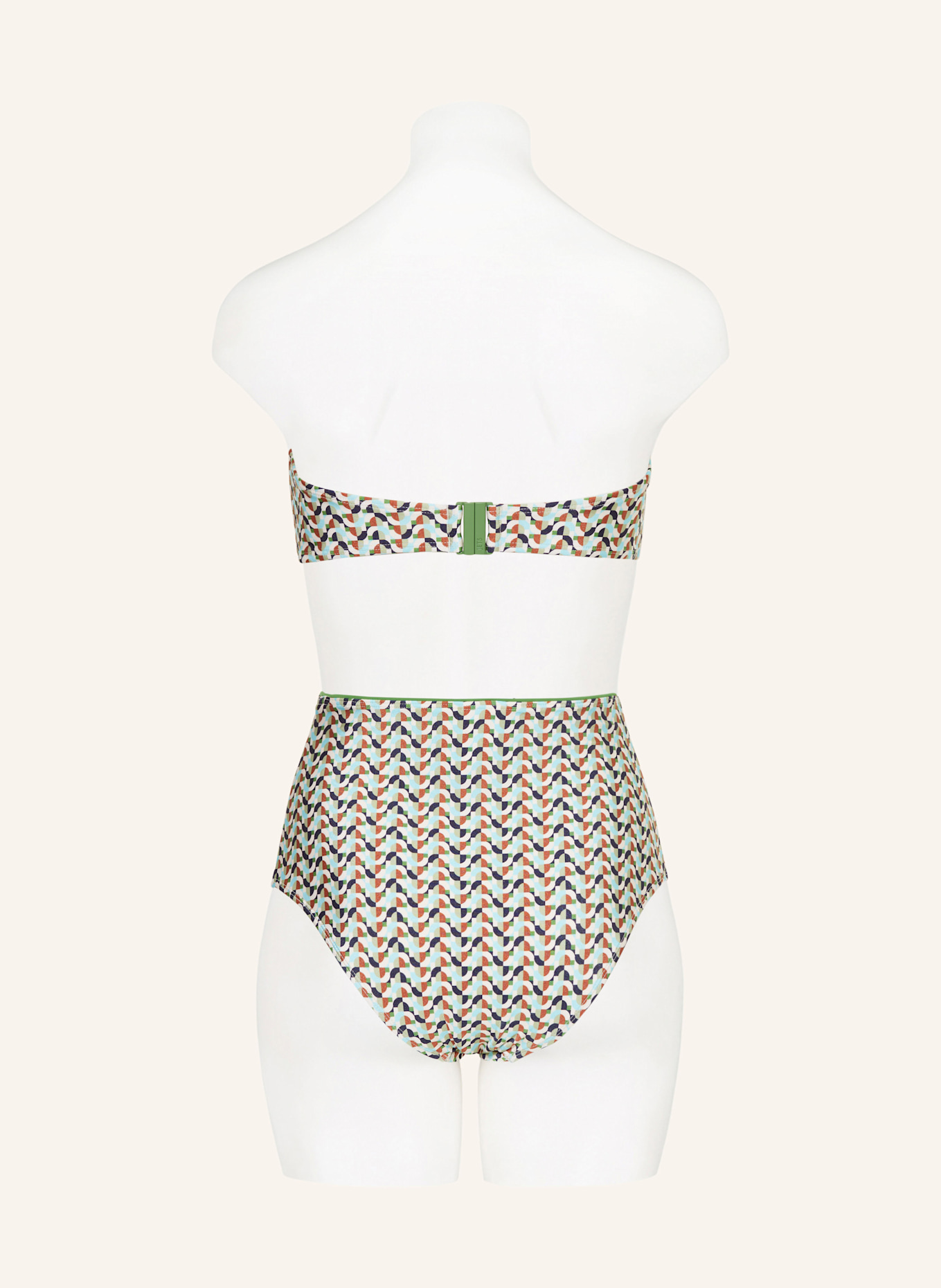 JETS Australia Bandeau-Bikini-Top ACACIA: HELLGRÜN/ TÜRKIS/ DUNKELBLAU