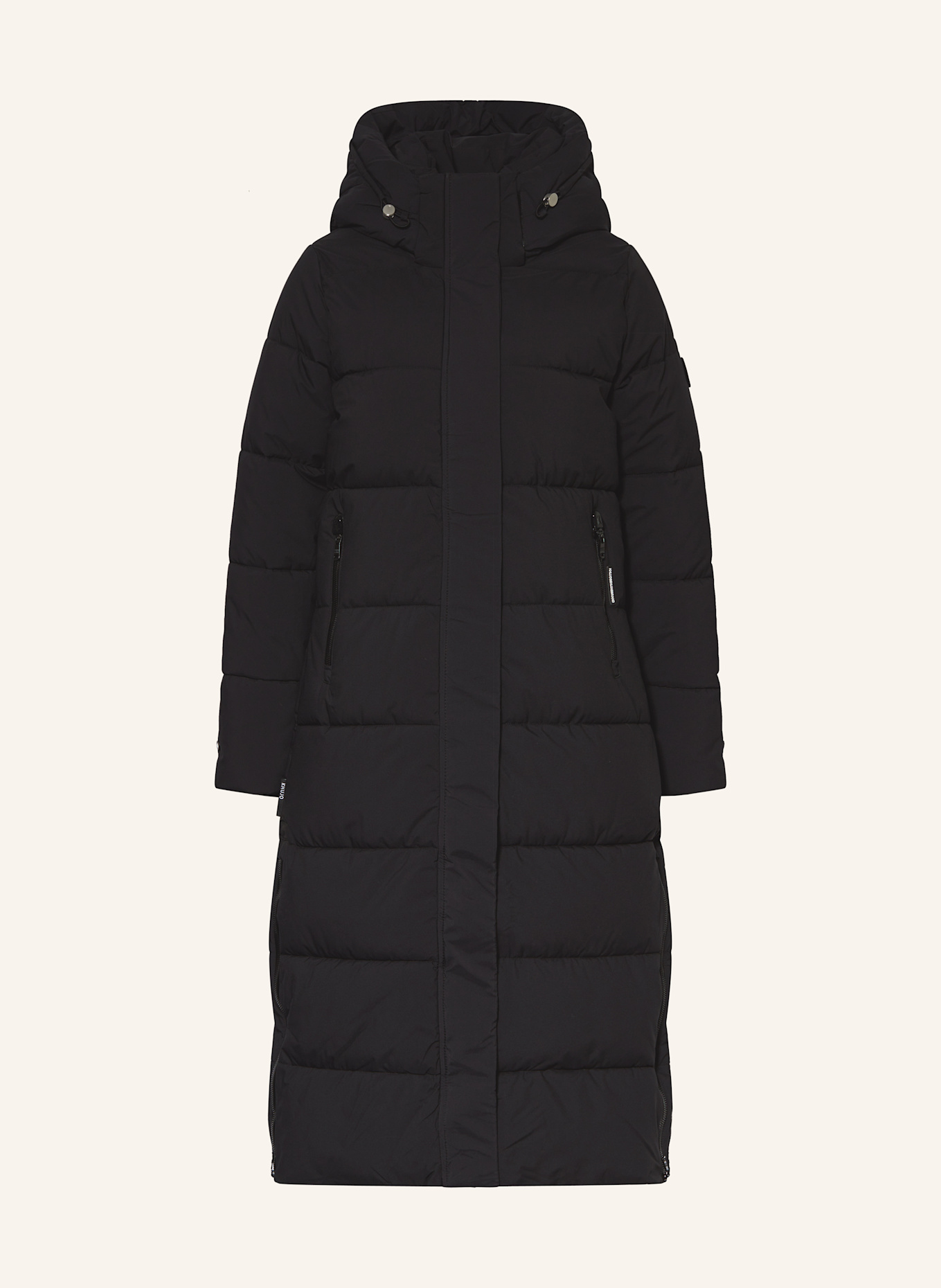 khujo DOTE quilted coat: BLACK