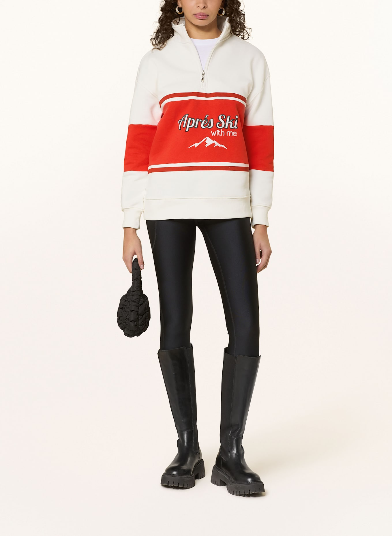LeGer BY LENA GERCKE Sweat-Troyer JENNY: WEISS / ROT