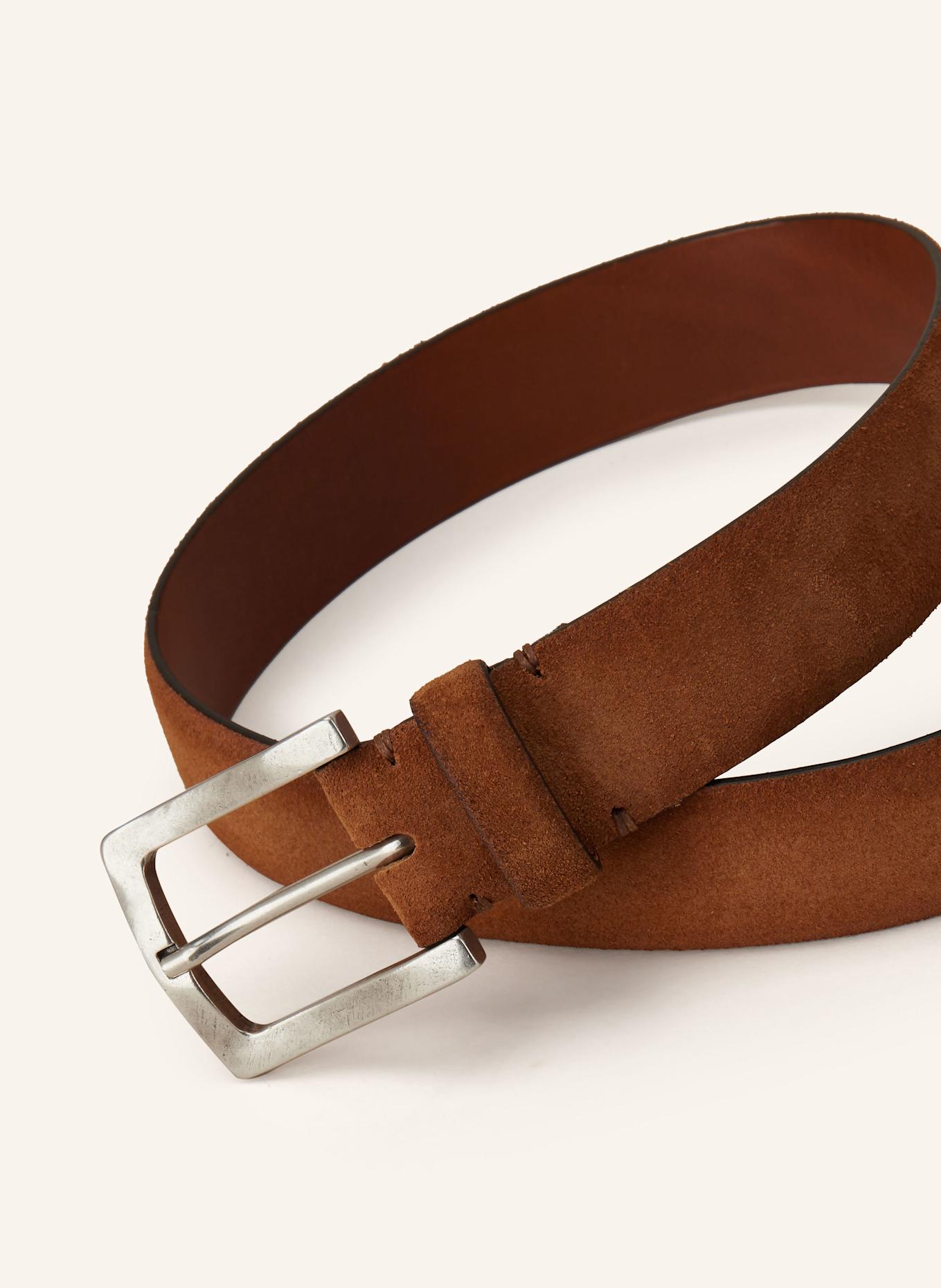 POST & CO Ledergürtel DOUGLAS: COGNAC