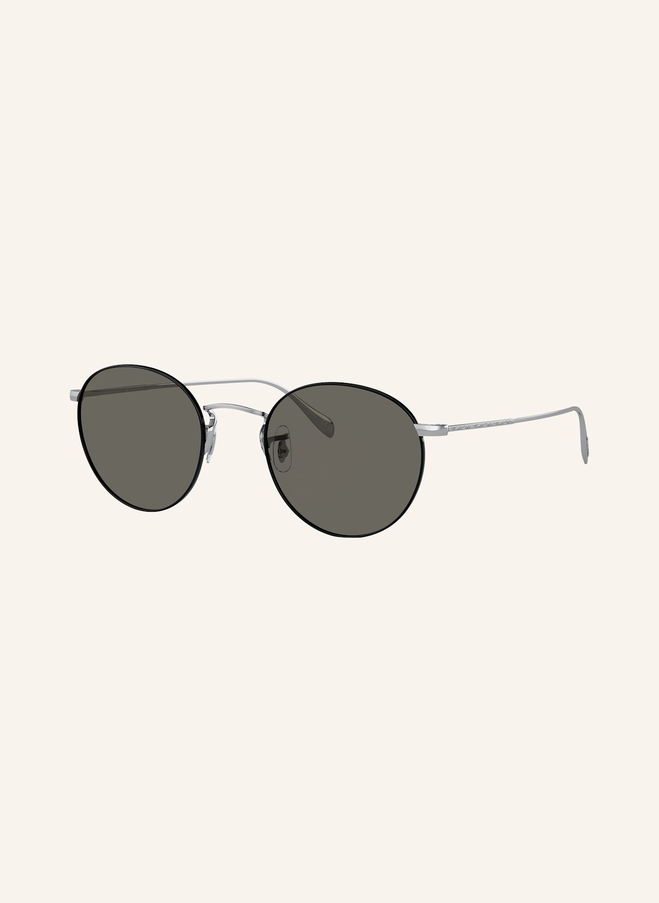 OLIVER PEOPLES Sunglasses OV1186S: 5306R5 - SILVER/ DARK GRAY