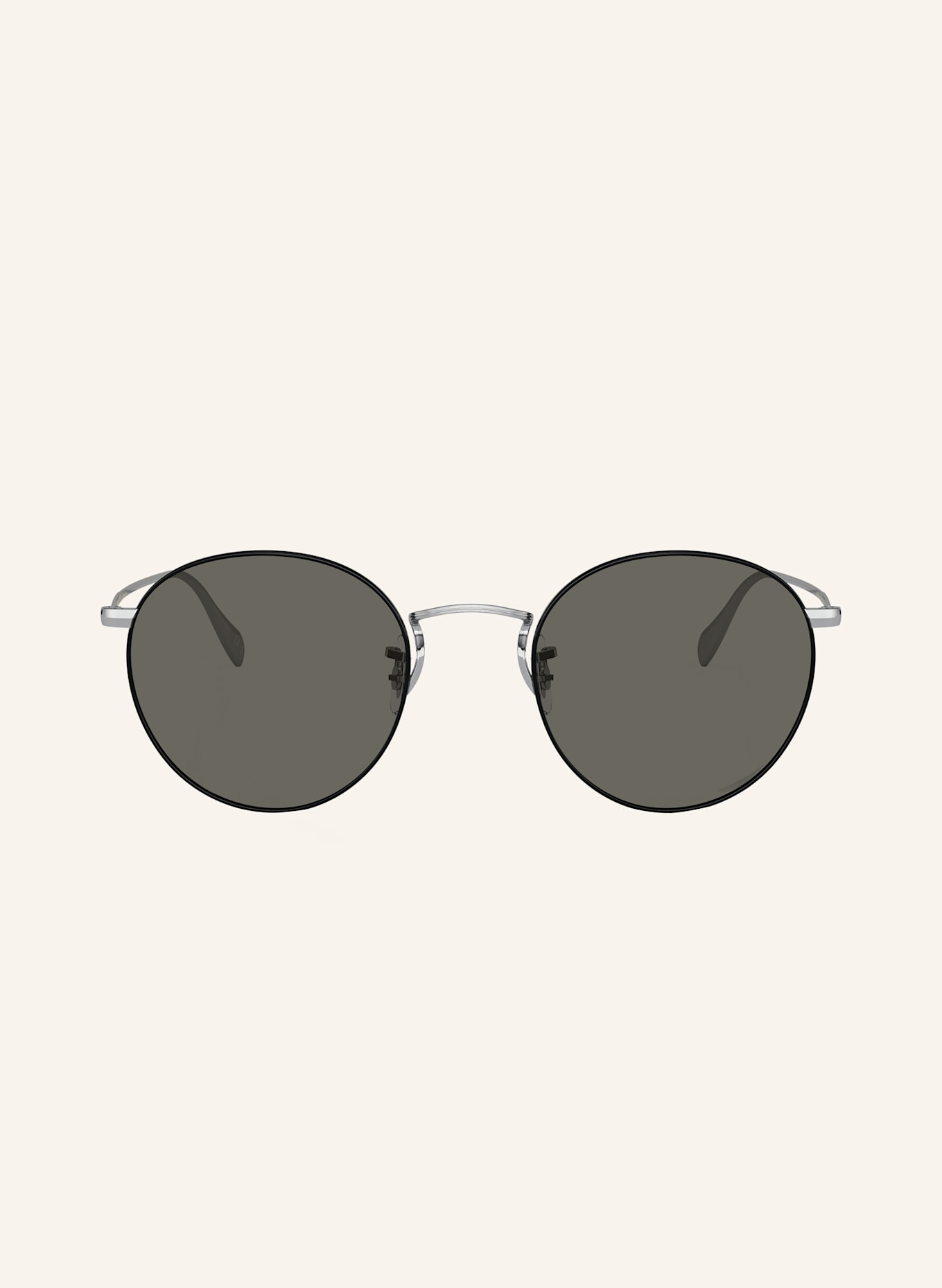 OLIVER PEOPLES Sunglasses OV1186S: 5306R5 - SILVER/ DARK GRAY