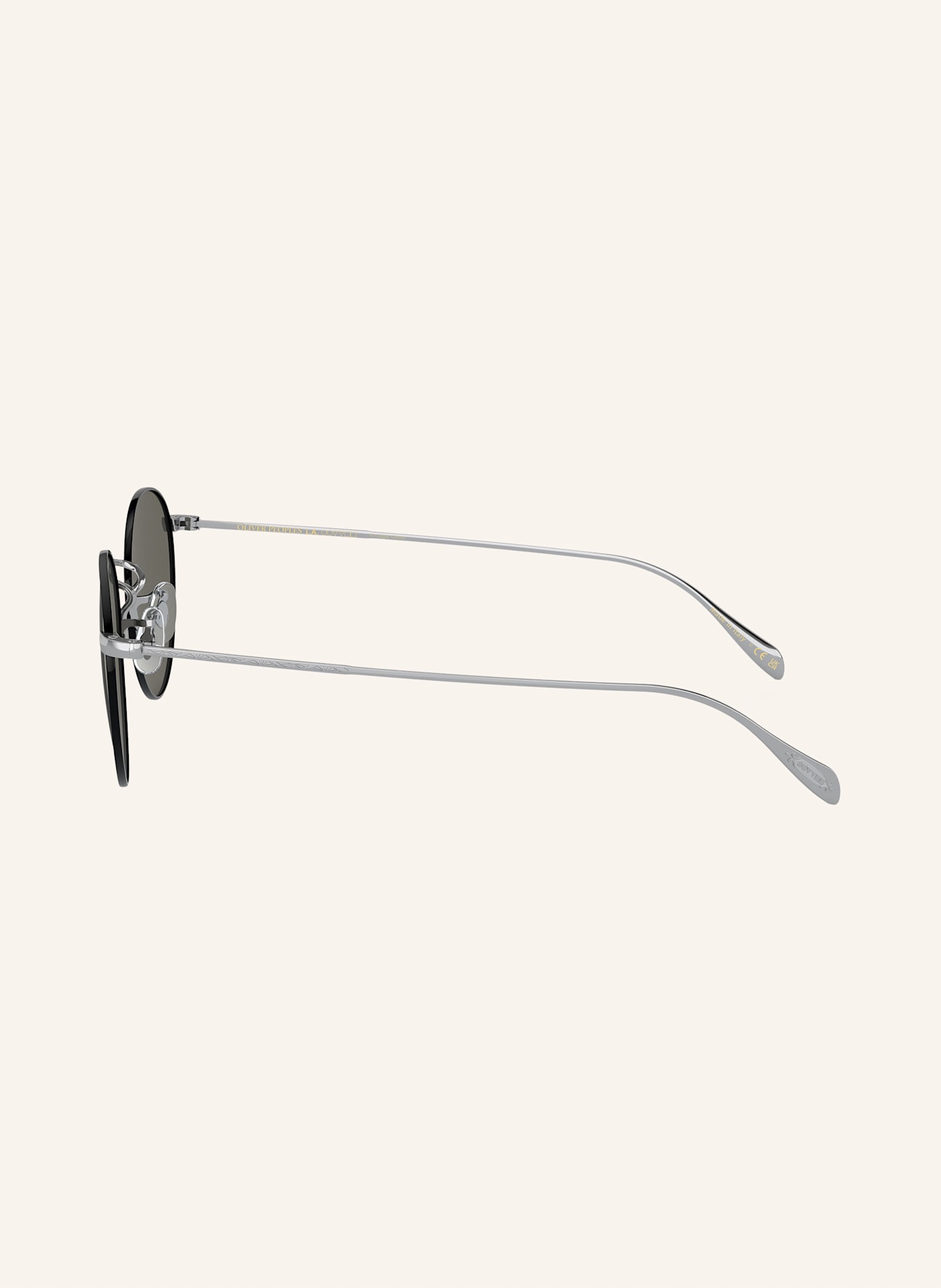 OLIVER PEOPLES Sunglasses OV1186S: 5306R5 - SILVER/ DARK GRAY
