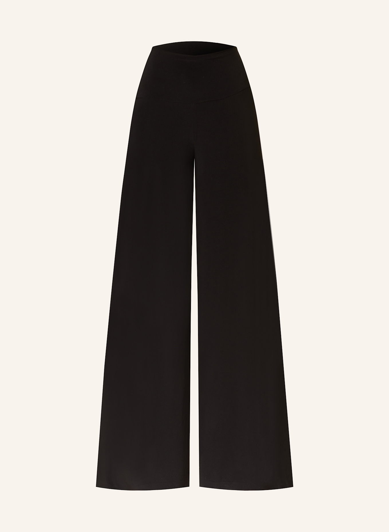 NORMA KAMALI Marlenehose aus Jersey: SCHWARZ