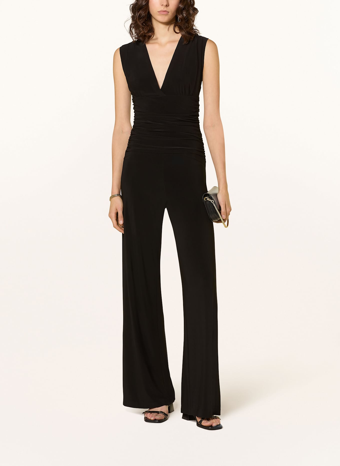 NORMA KAMALI Jersey-Jumpsuit: SCHWARZ