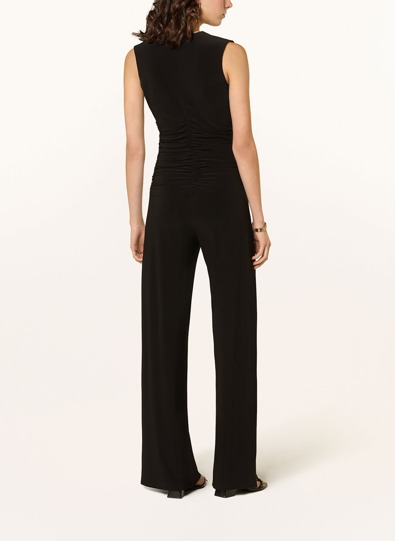 NORMA KAMALI Jersey-Jumpsuit: SCHWARZ