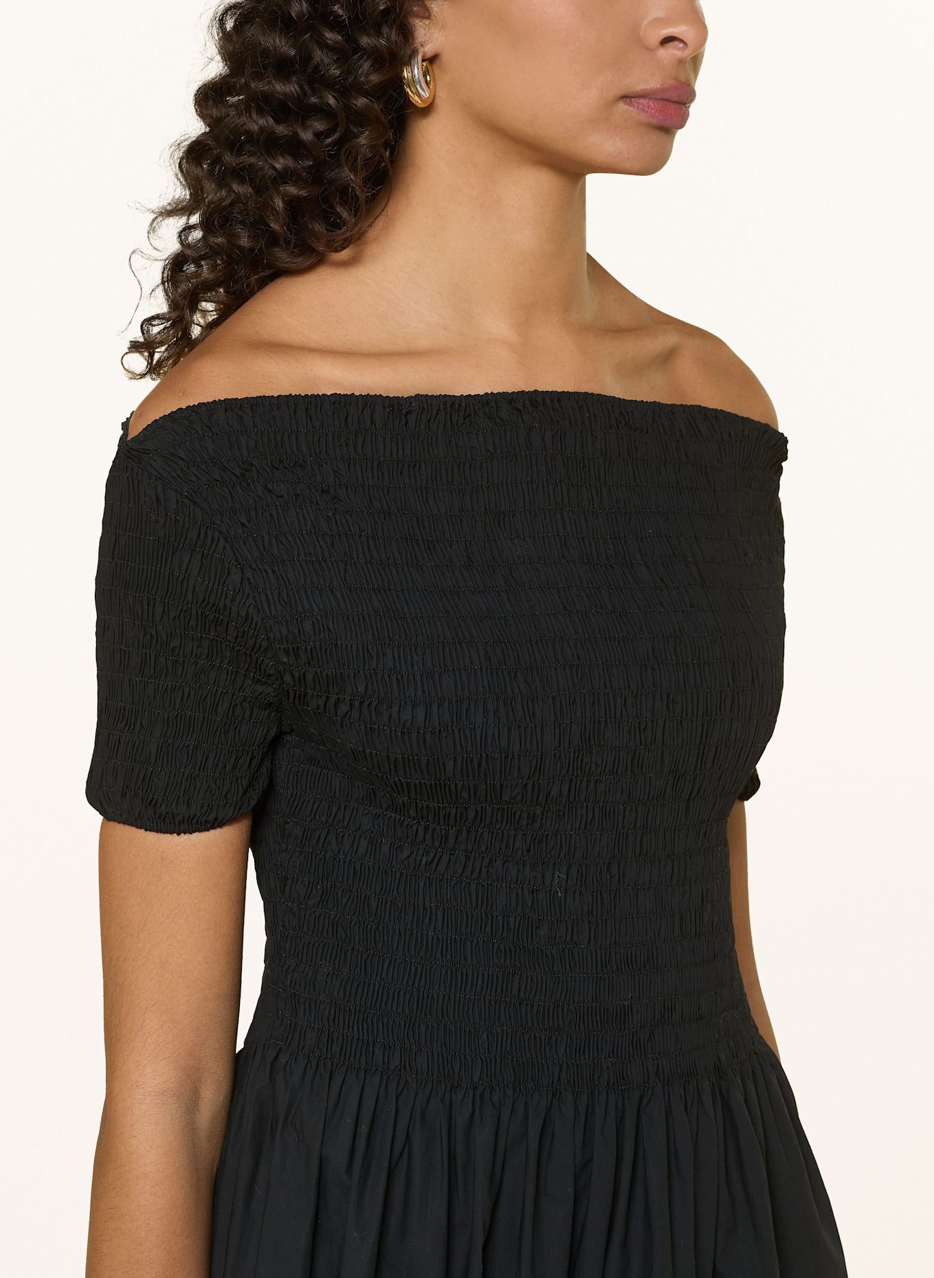 FAITHFULL THE BRAND DEBONI off shoulder dress