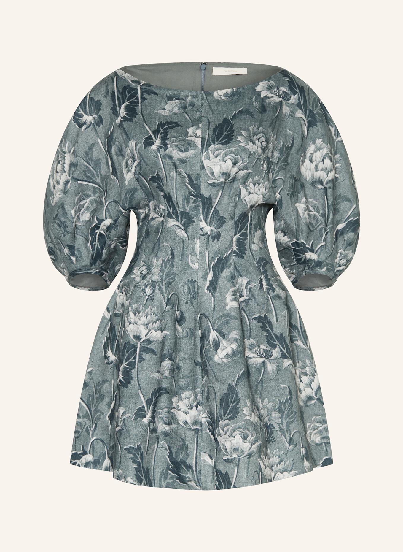 FAITHFULL THE BRAND Leinenkleid LOWEN: MDF MIDNIGHT FLORAL