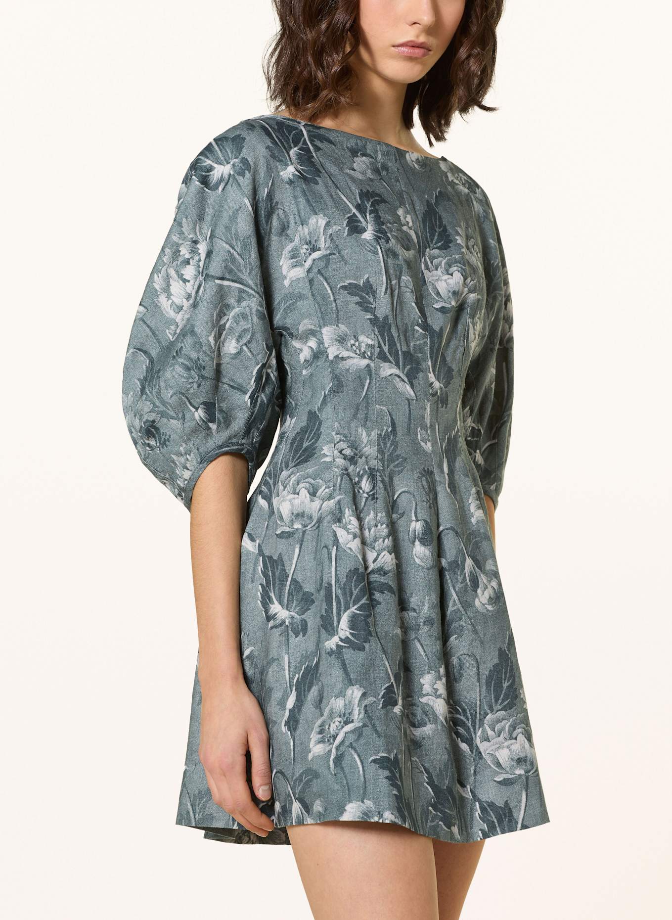 FAITHFULL THE BRAND Leinenkleid LOWEN: MDF MIDNIGHT FLORAL