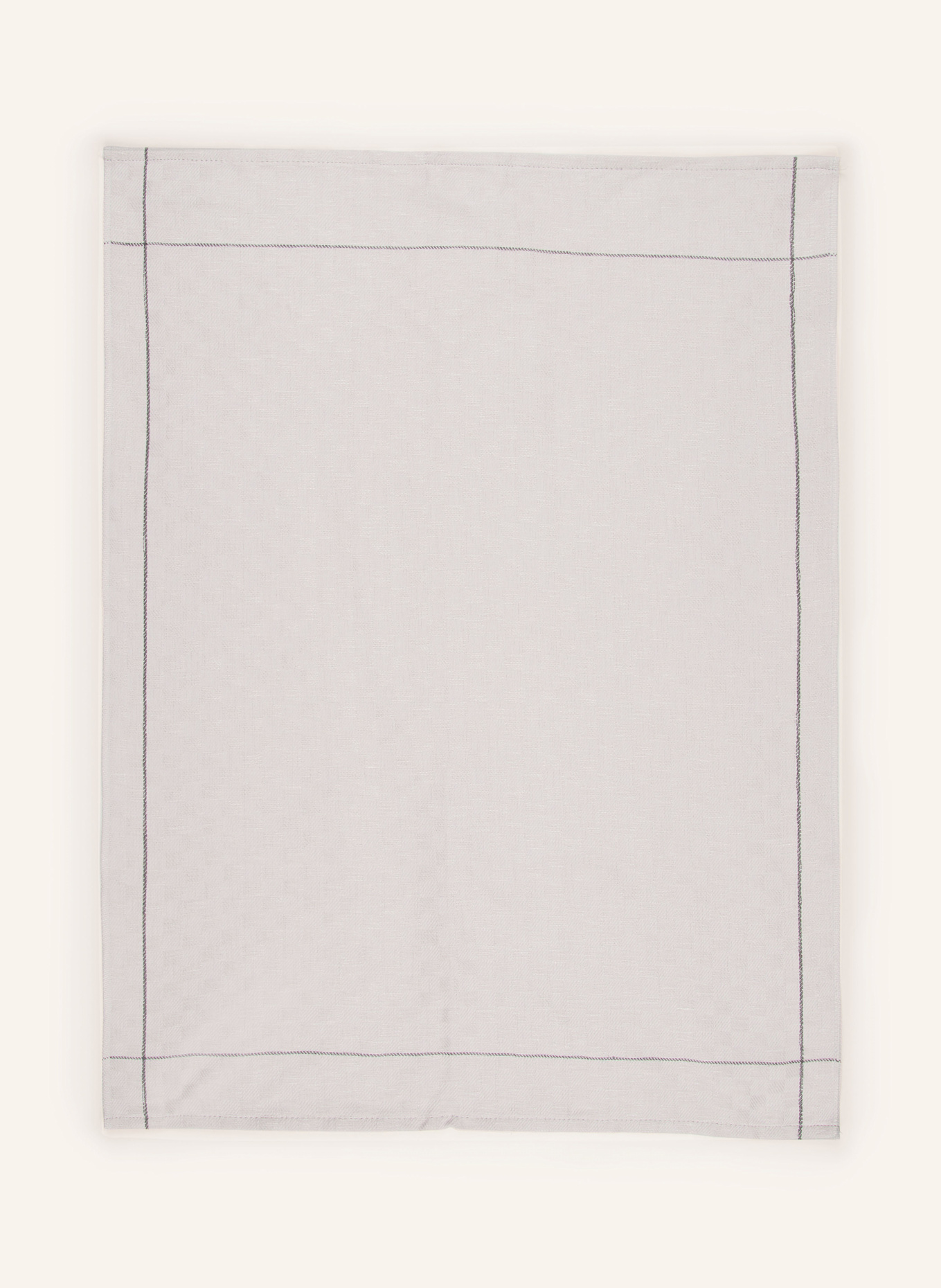 ROSS 2er-Set Geschirrtücher mit Leinen: HELLGRAU