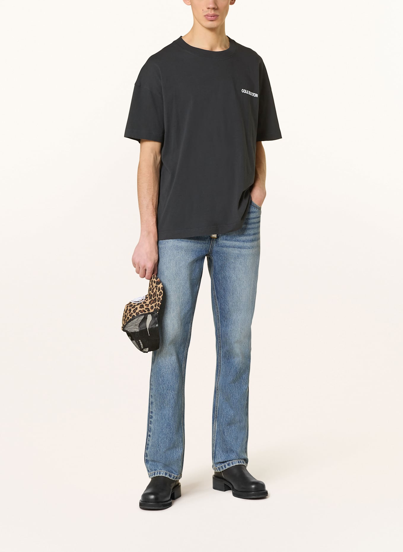 COLE BUXTON T-Shirt: SCHWARZ / WEISS