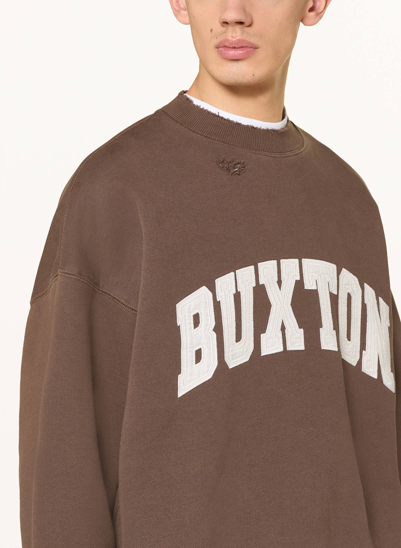 COLE BUXTON Bluza nierozpinana: BRĄZOWY/ BIAŁY