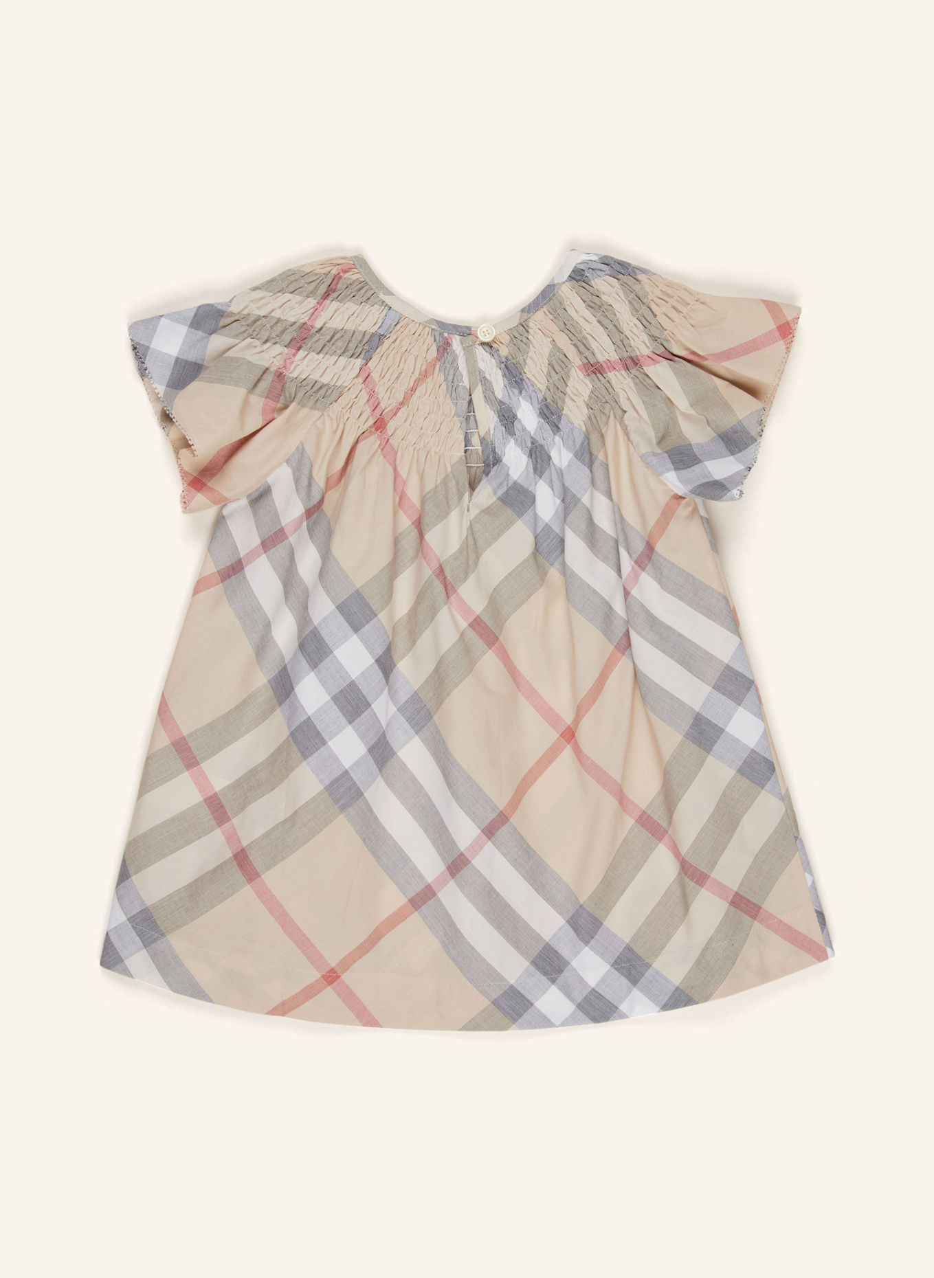 BURBERRY Kleid: BEIGE/ SCHWARZ/ WEISS