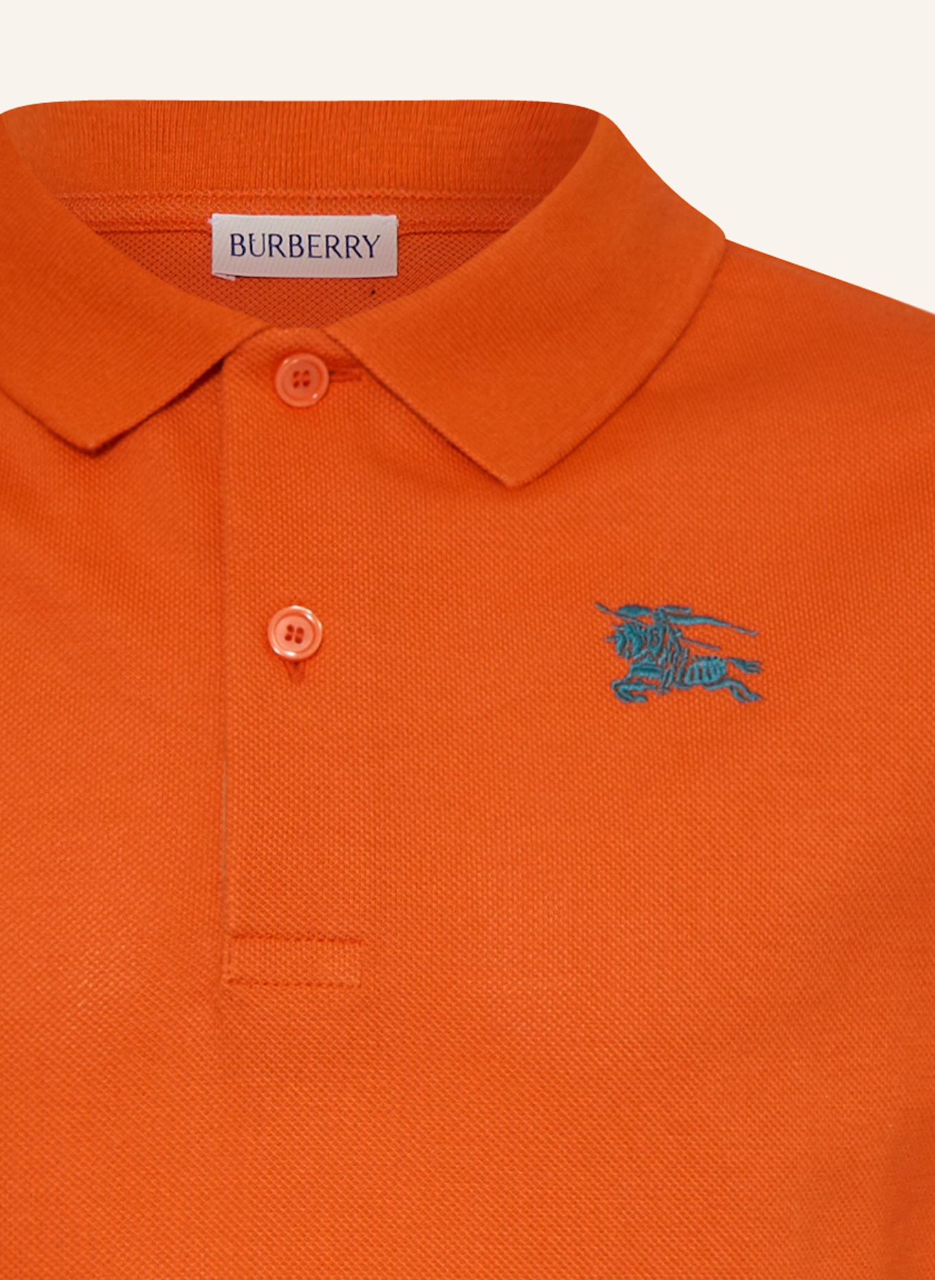 BURBERRY Koszulka polo z piki: POMARAŃCZOWY