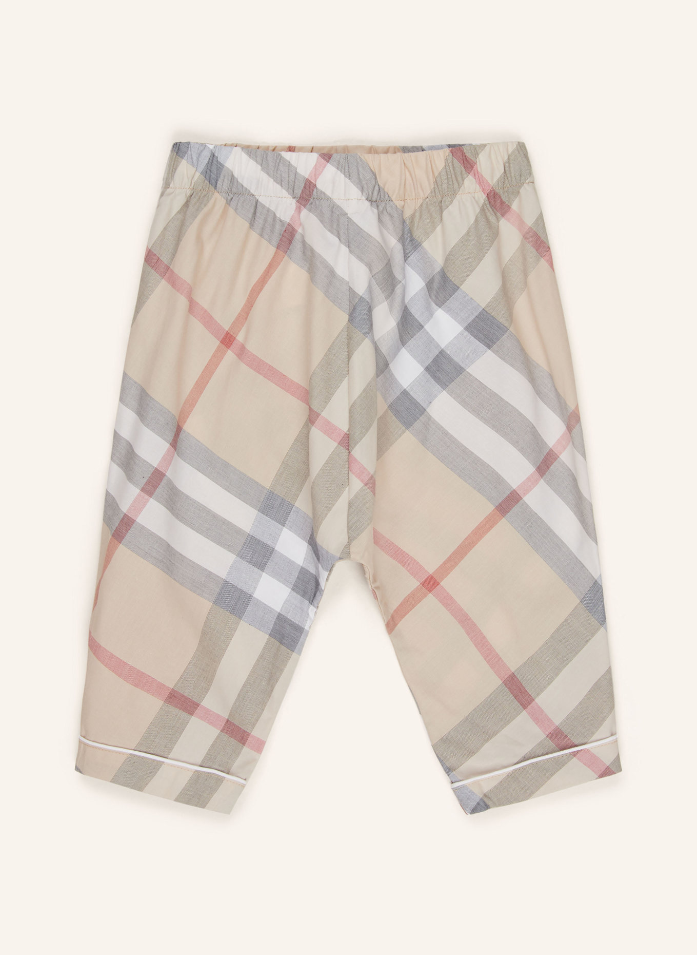 BURBERRY Set: Hemd und Hose: BEIGE/ SCHWARZ/ WEISS