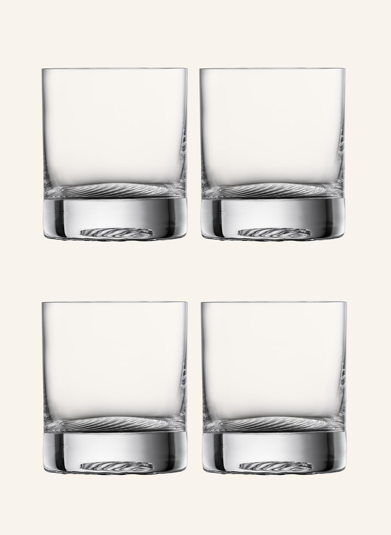 ZWIESEL GLAS Set of 4 whisky glasses ECHO SMALL: WHITE