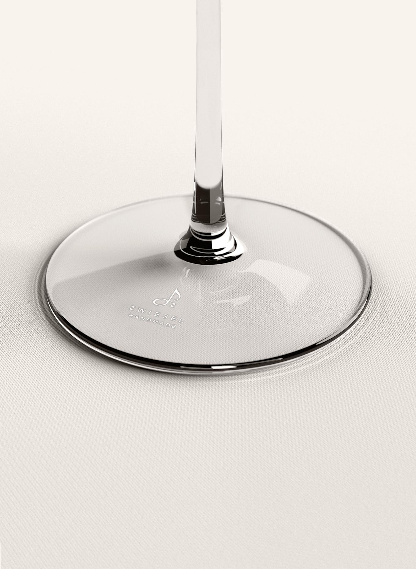 ZWIESEL GLAS Set of 4 champagne glasses ECHO: WHITE