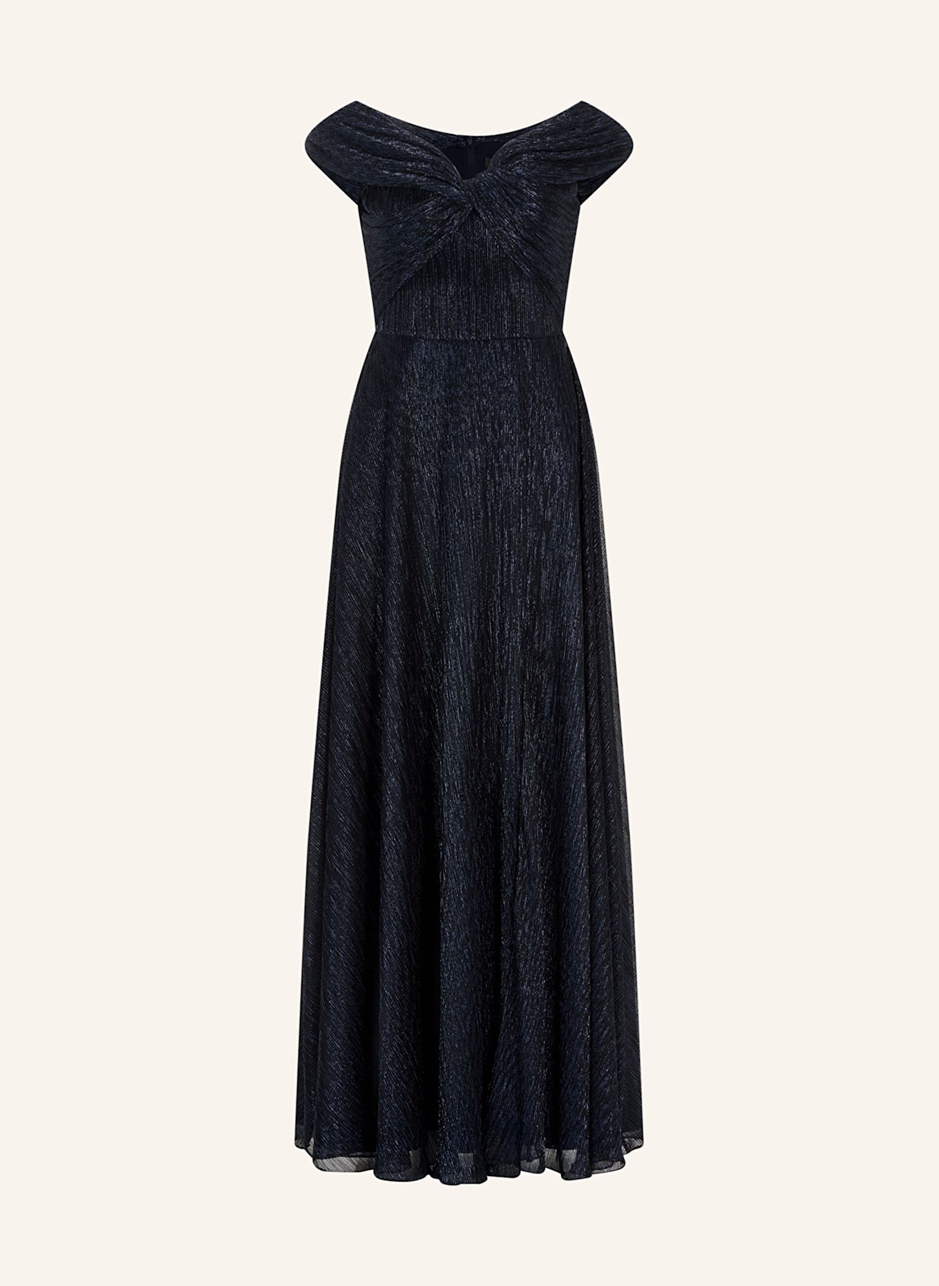 SWING Abendkleid mit Glitzergarn: DUNKELBLAU