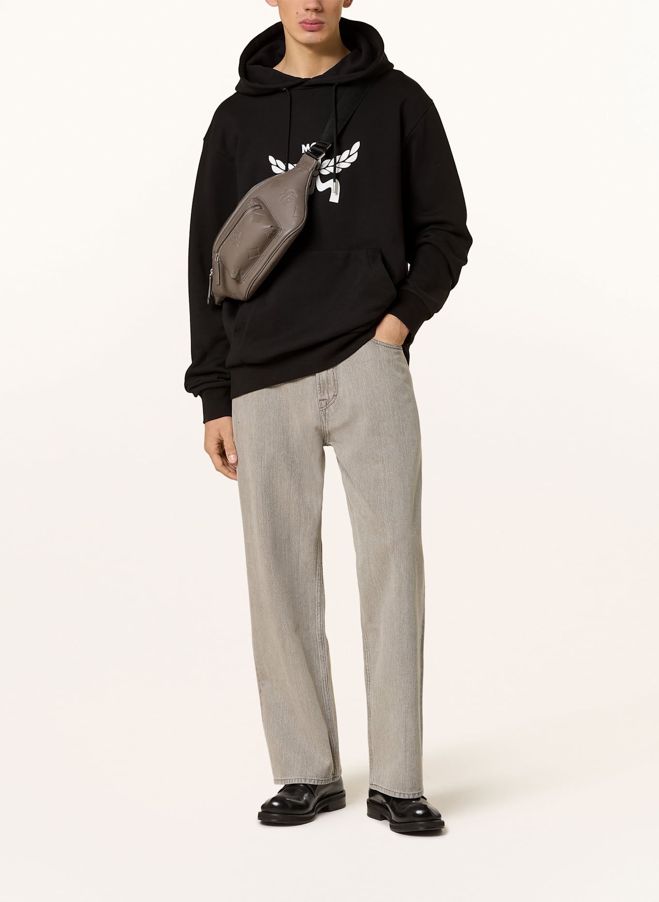 MCM Hoodie: BLACK/ WHITE