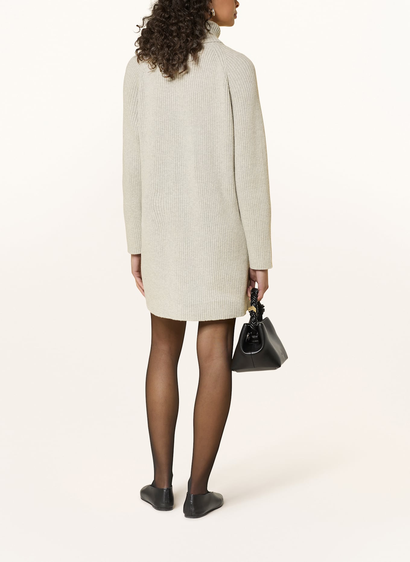 NEO NOIR Sukienka z dzianiny TERRA: JASNOCZARY