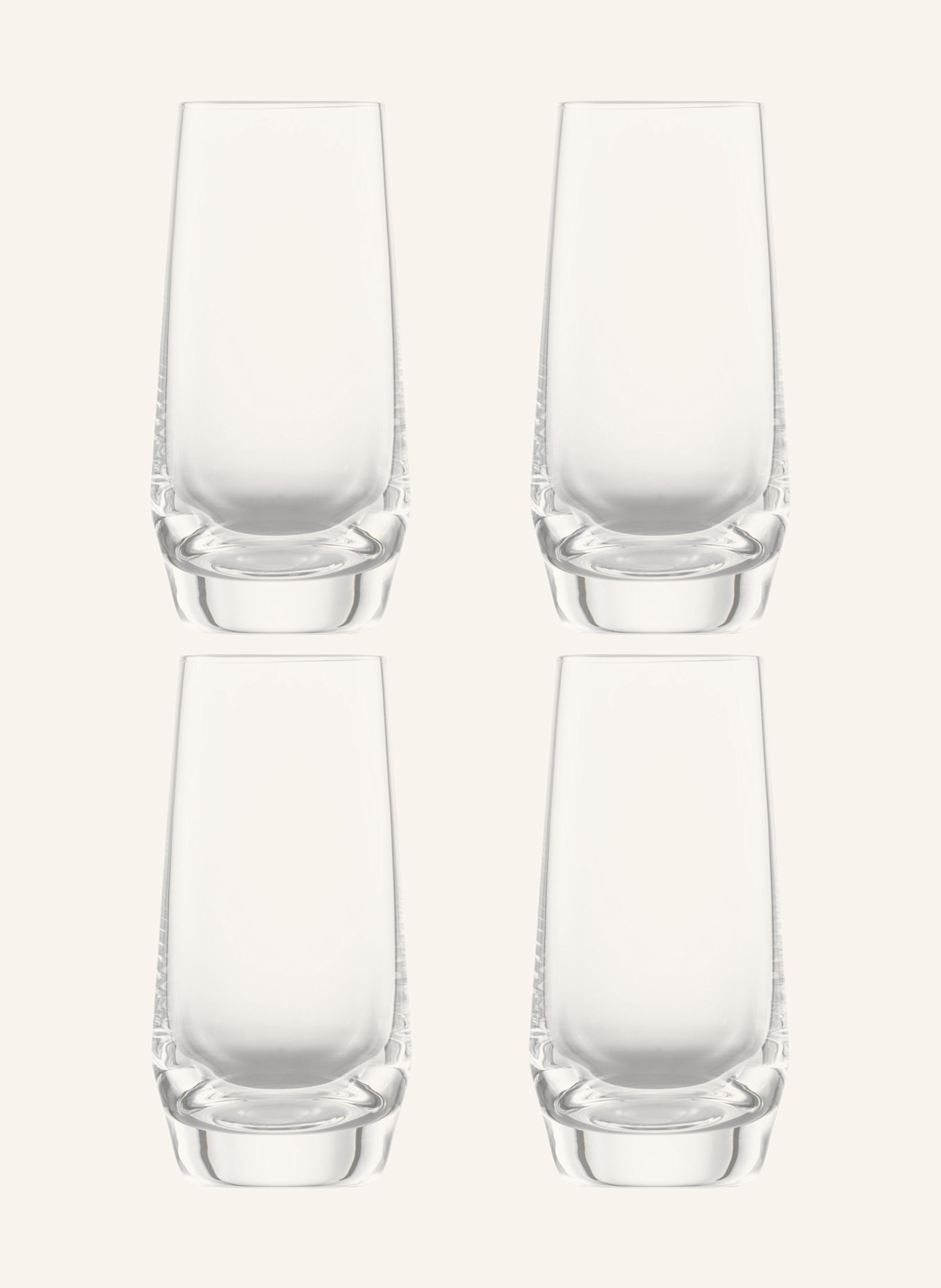 ZWIESEL GLAS 4-tlg. Set Schnapsgläser PURE: WEISS