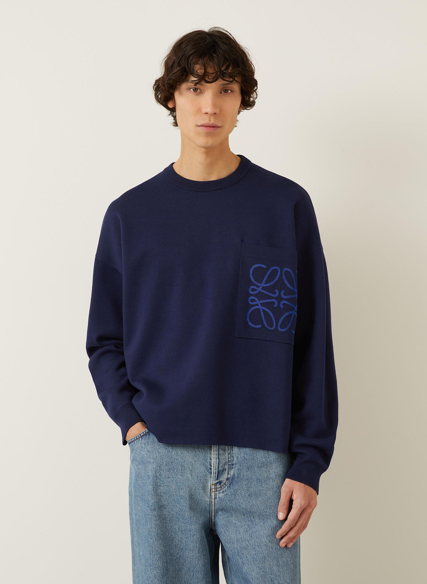 LOEWE Sweater: DARK BLUE