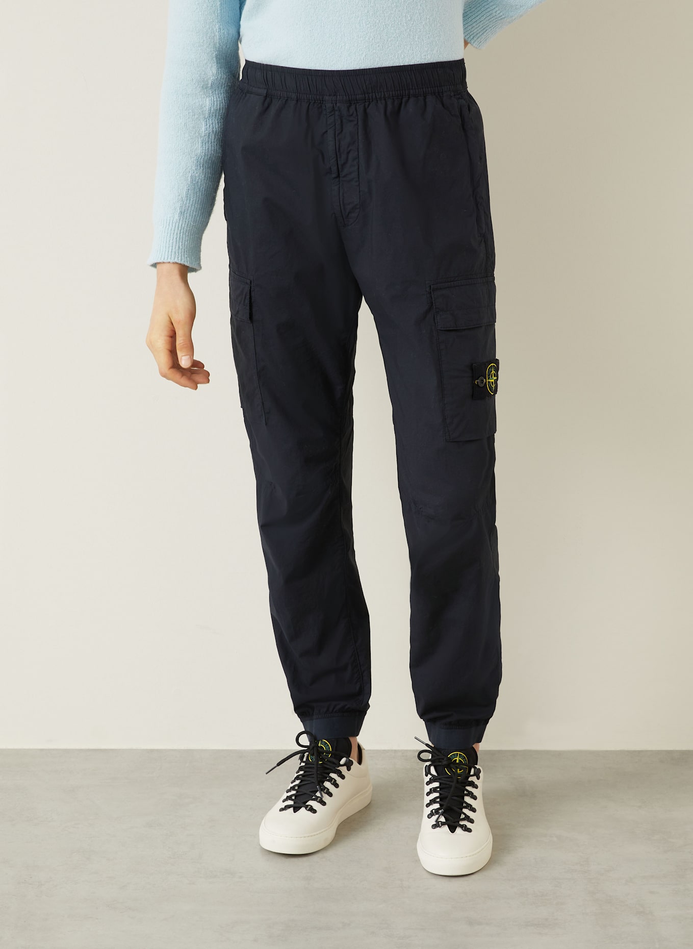 STONE ISLAND Cargohose PARACADUTE: DUNKELBLAU