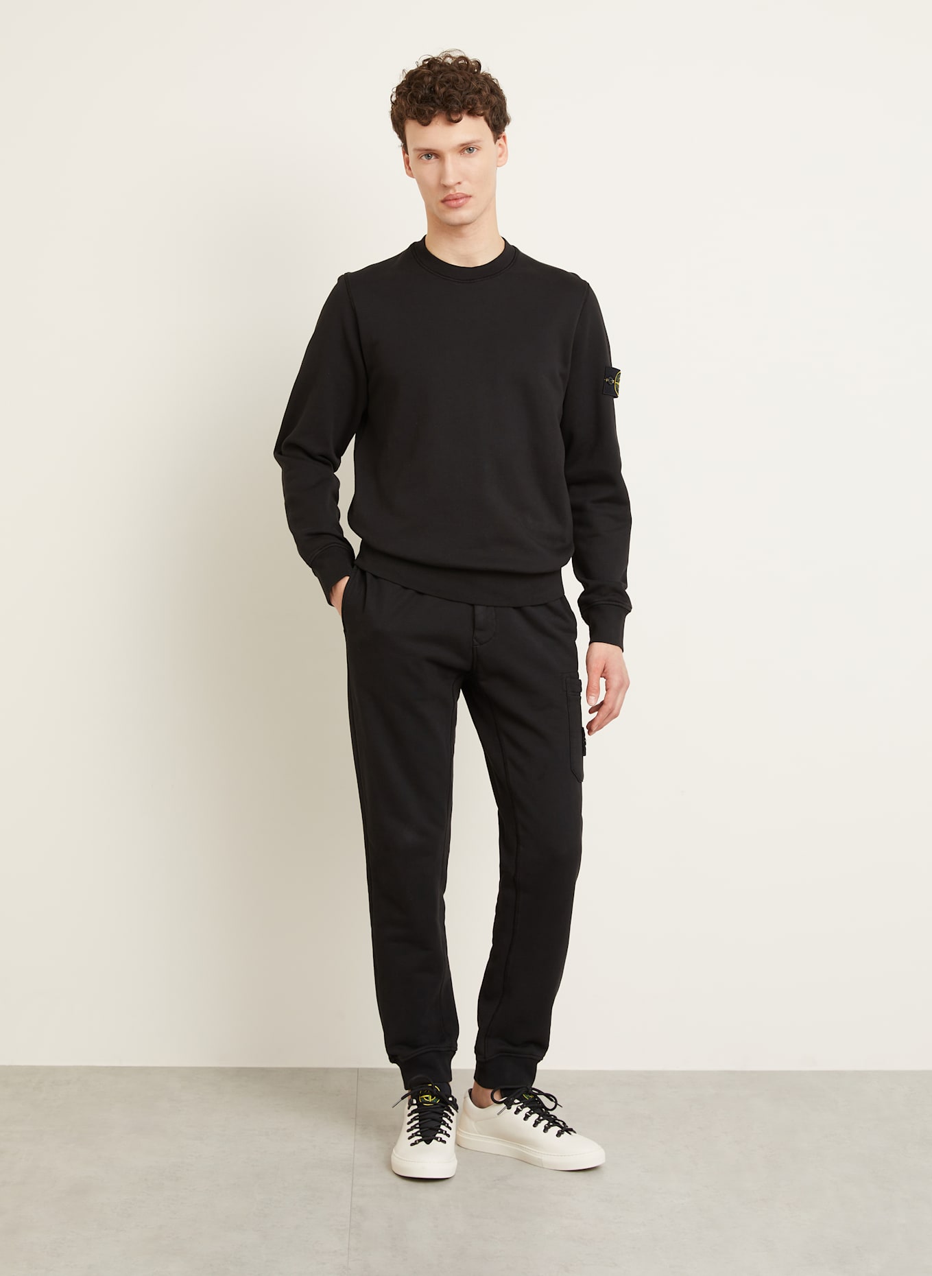 STONE ISLAND Sweatshirt: SCHWARZ