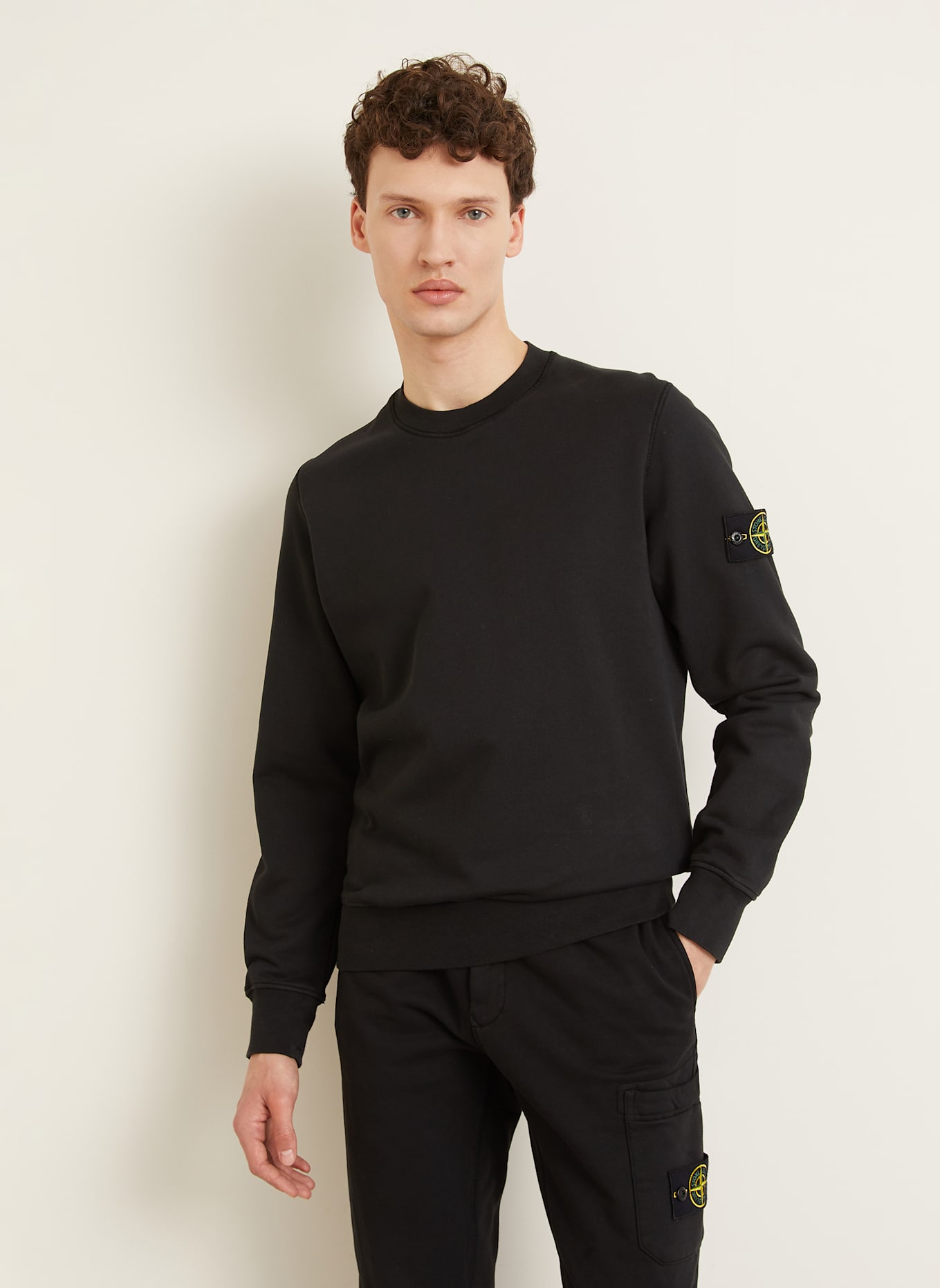 STONE ISLAND Sweatshirt: SCHWARZ