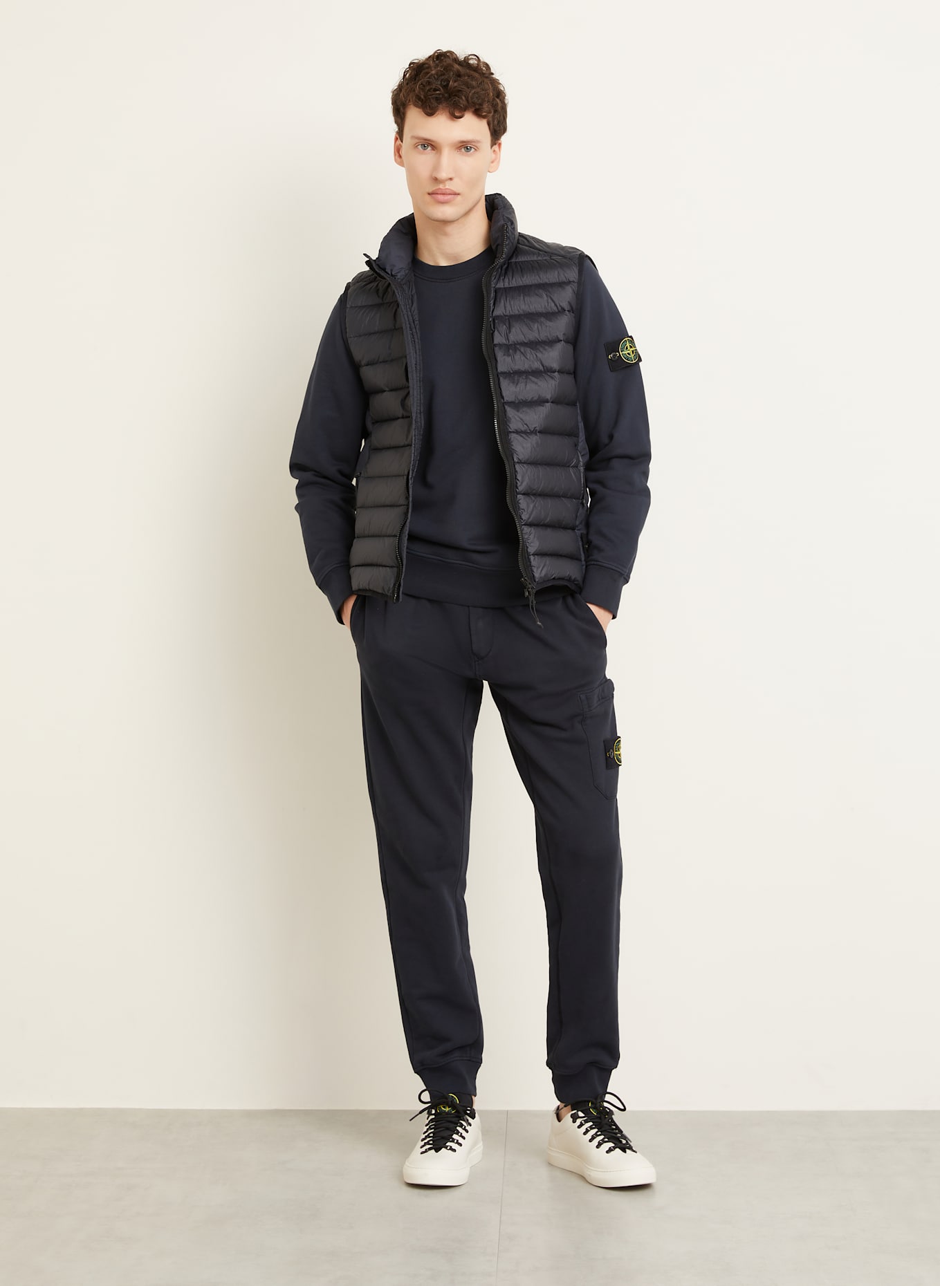 STONE ISLAND Sweatshirt: DUNKELBLAU