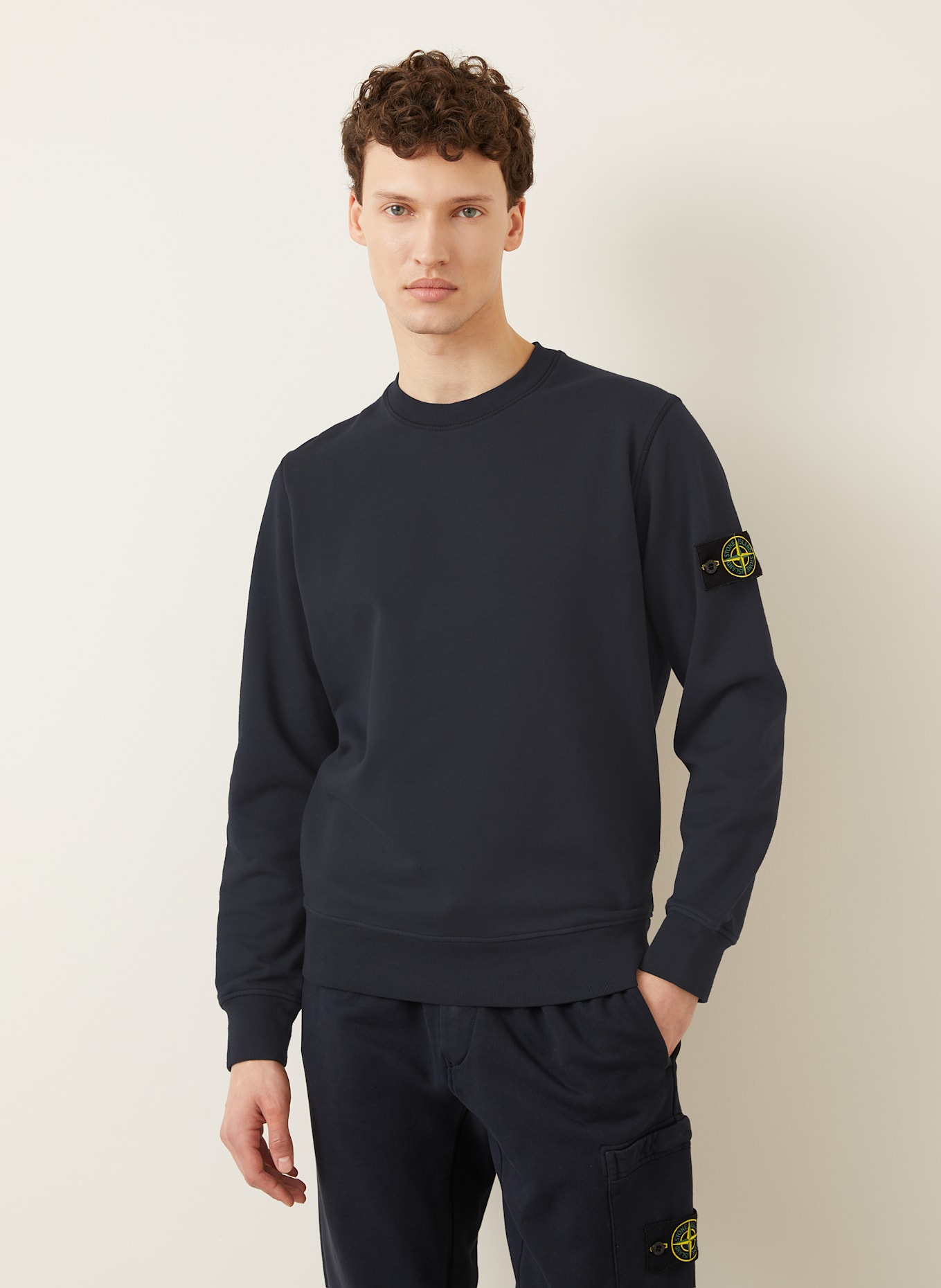 STONE ISLAND Sweatshirt: DUNKELBLAU