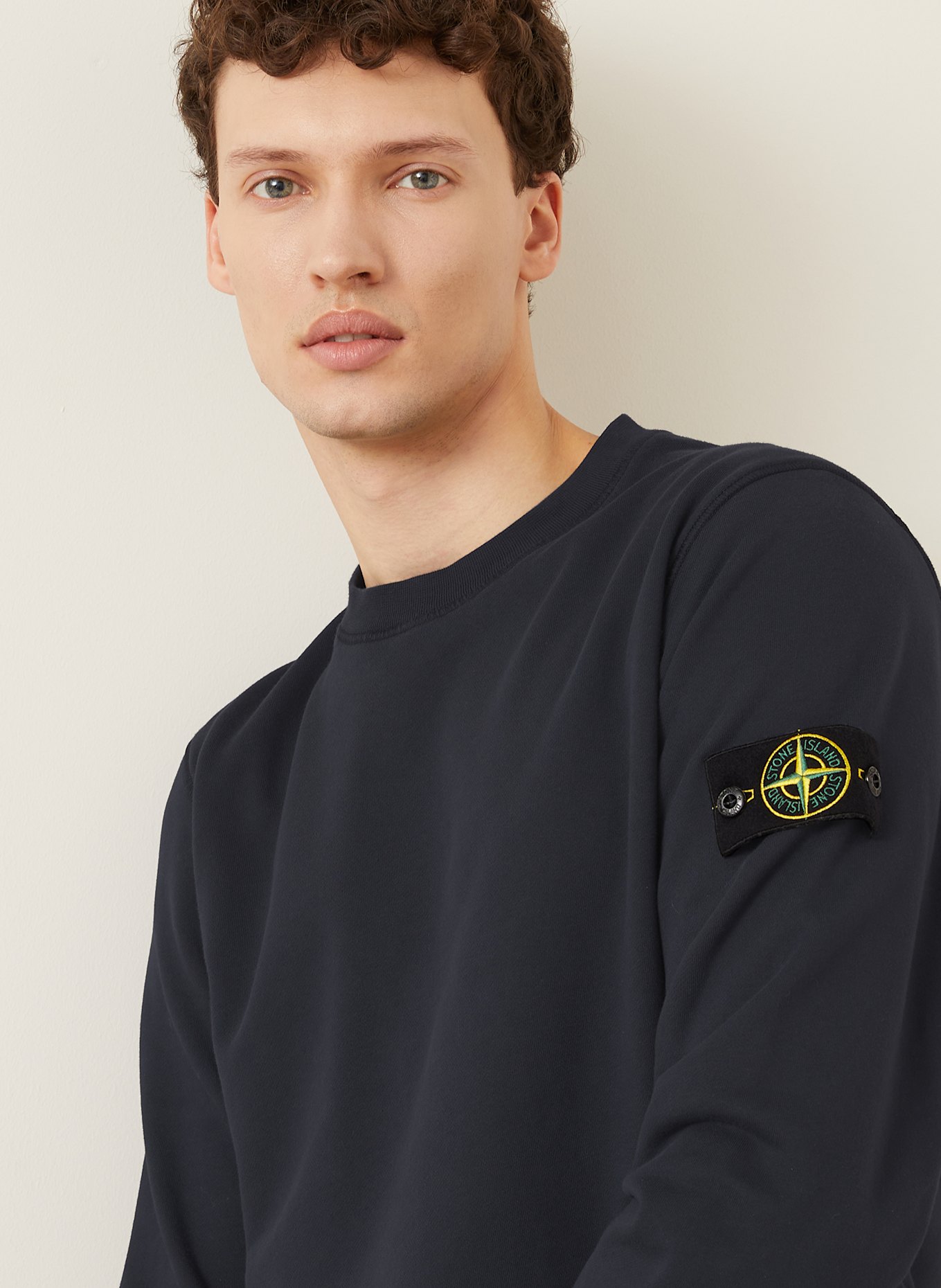 STONE ISLAND Sweatshirt: DUNKELBLAU