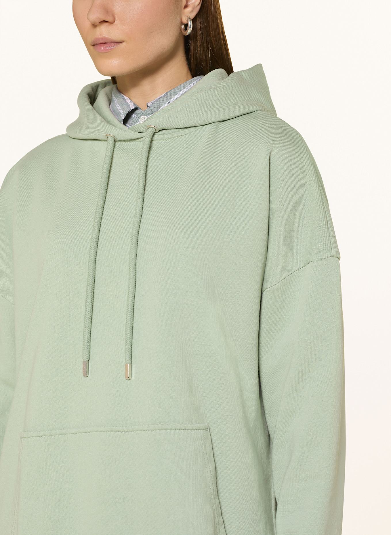 Marc O'Polo Oversized-Hoodie: HELLGRÜN / WEISS