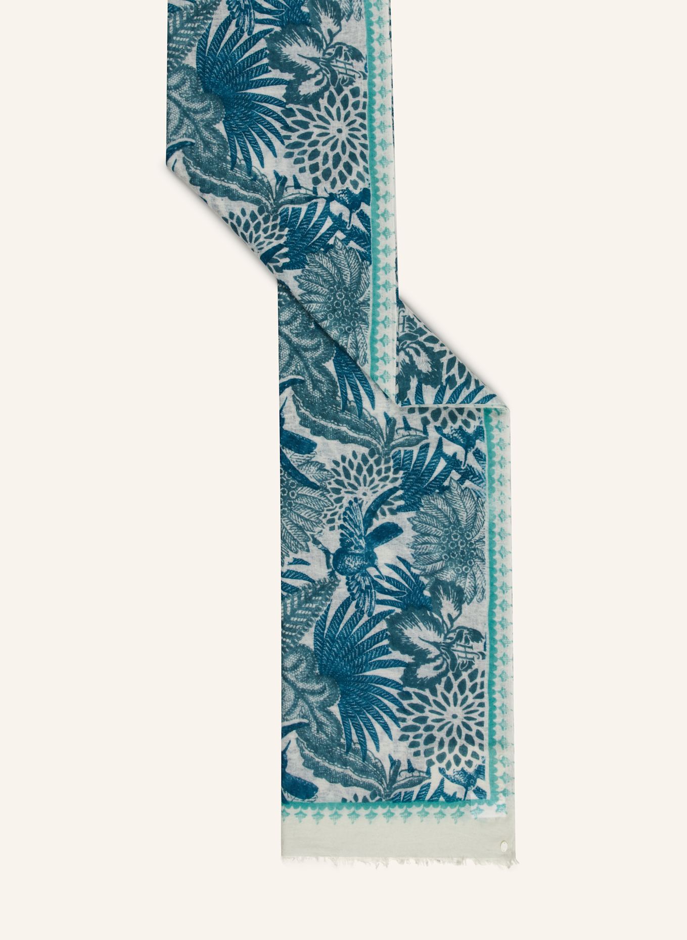 friendly hunting Kašmírová šála NEW MALA MALA: PETROLEJOVÁ / REŽNÁ