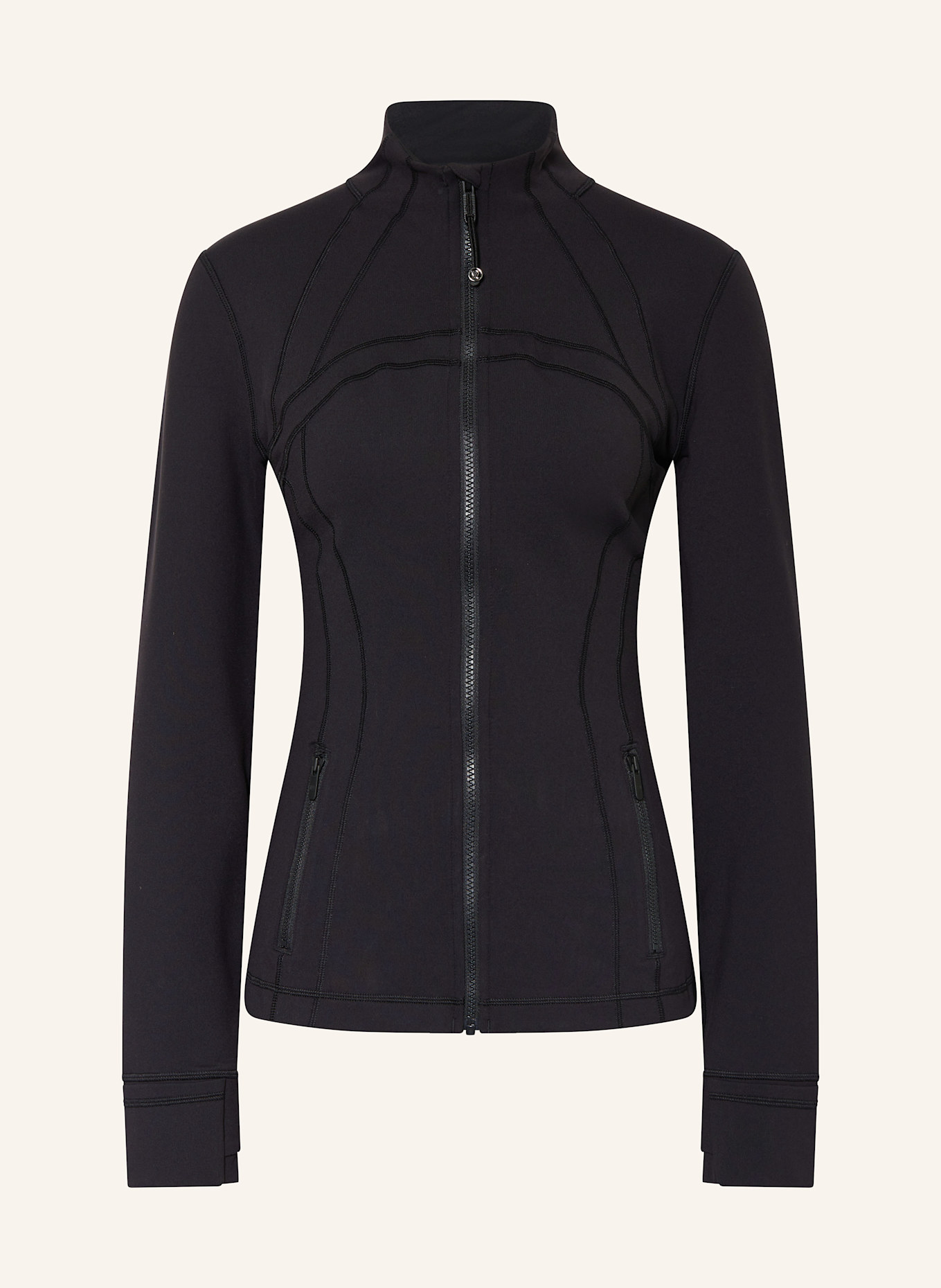 Black yoga jacket shop