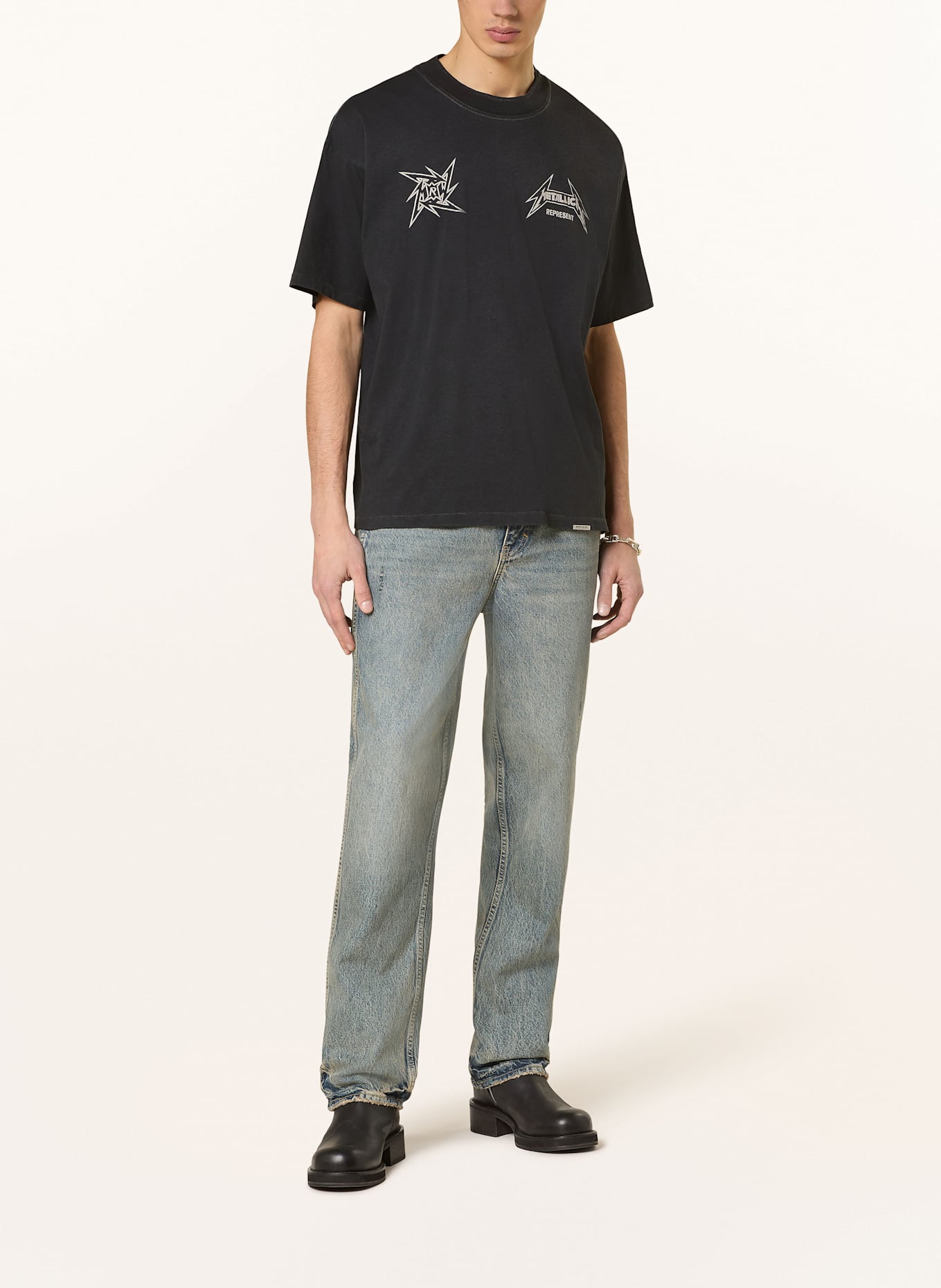 REPRESENT T-Shirt, Farbe: SCHWARZ/ WEISS (Bild 3)