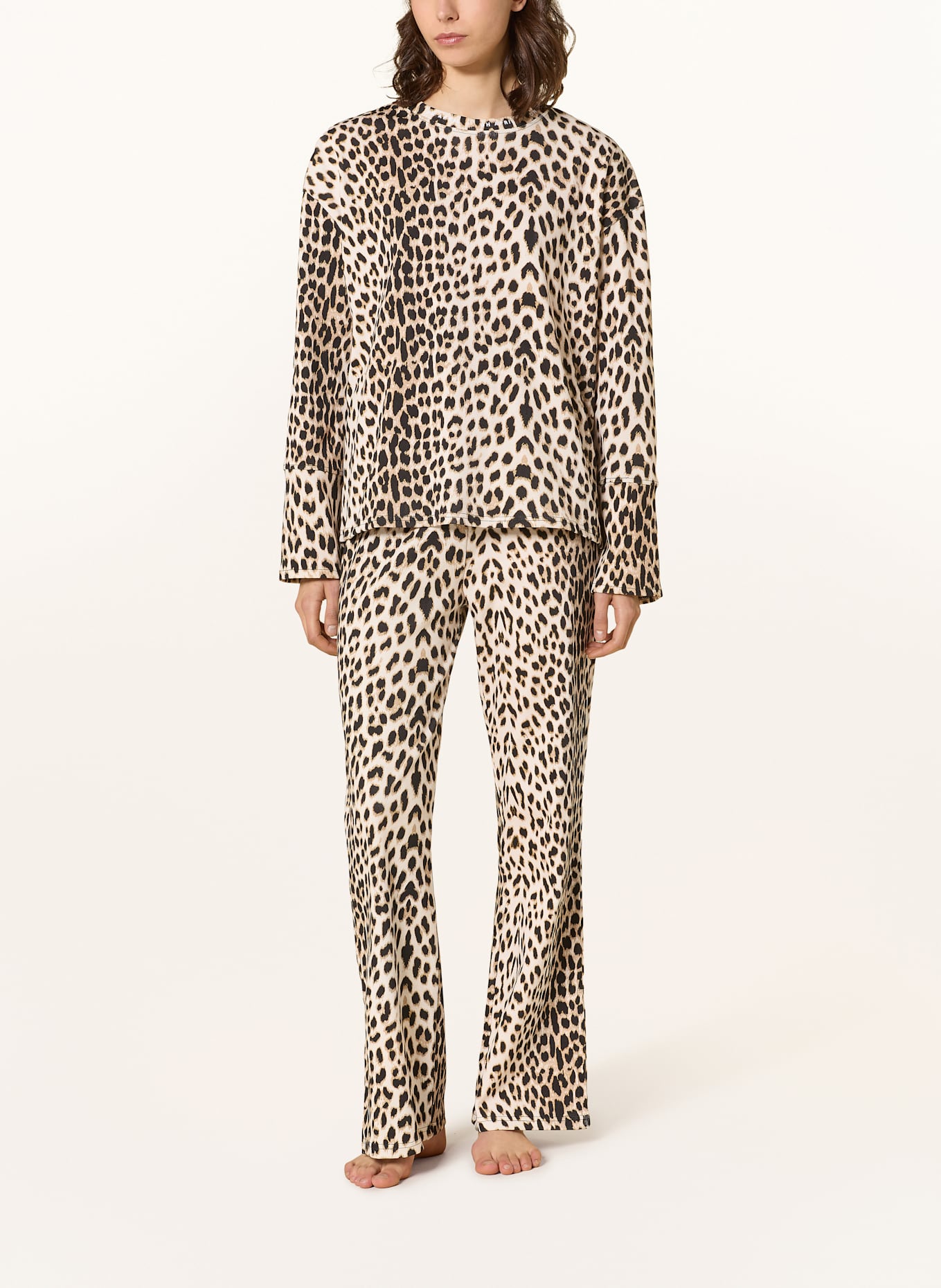 OH APRIL Long sleeve shirt CAROL: CREAM / BLACK / BROWN